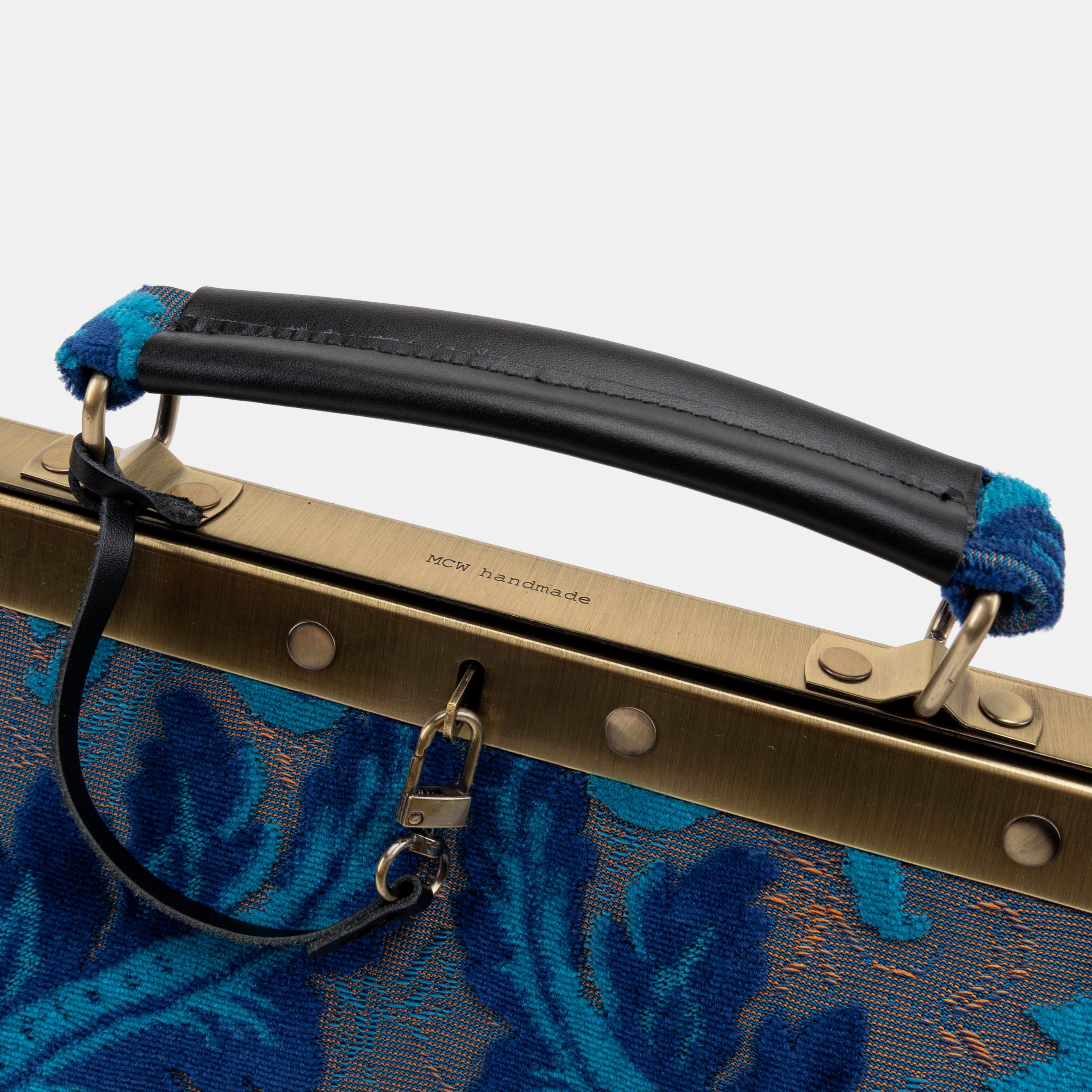 Burnout Velvet Revival Aqua Celine Carpet Gladstone Bag of America logo