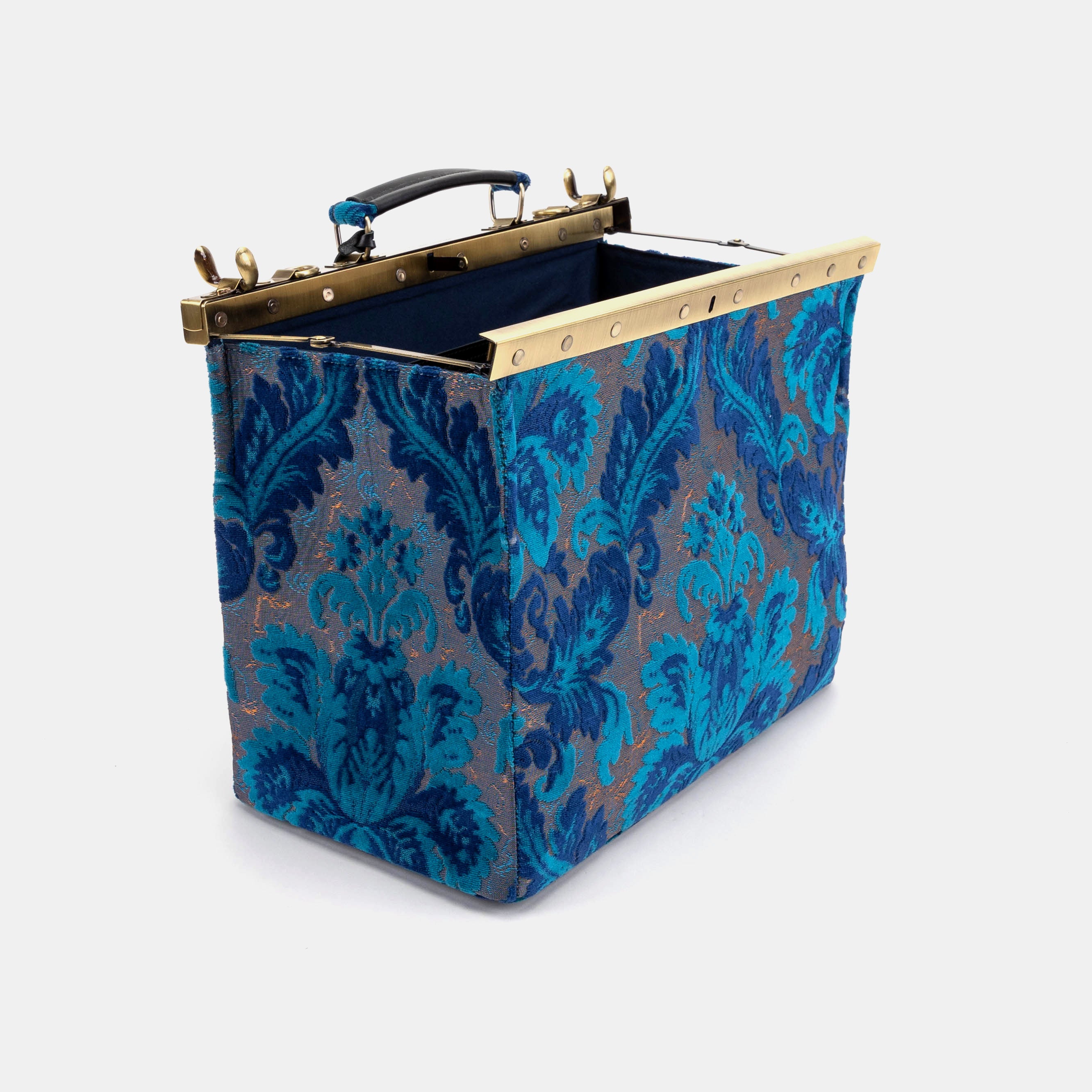 Burnout Velvet Revival Aqua Celine Carpet Gladstone Bag of America open standing
