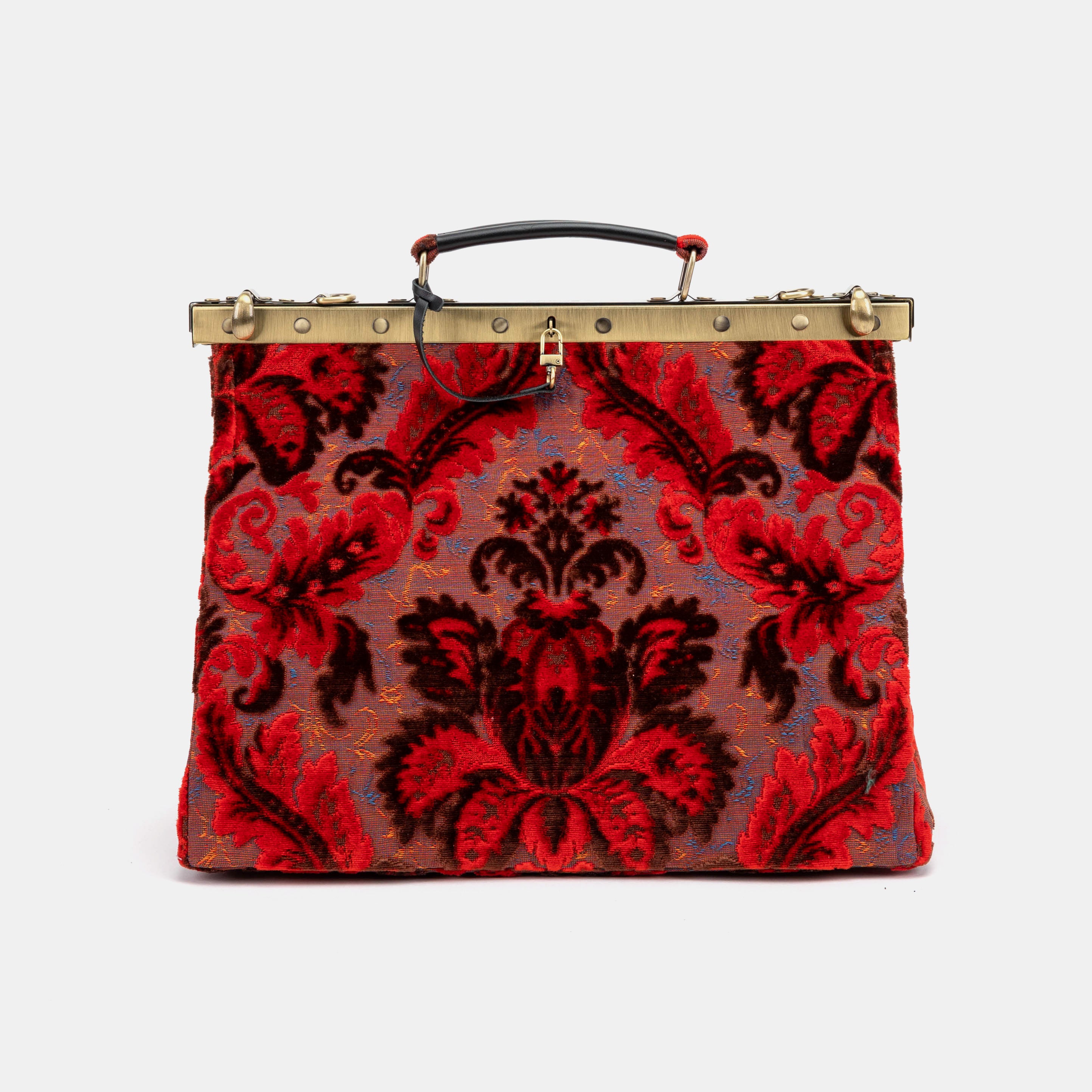 Burnout Velvet Revival Scarlet Celine Carpet Gladstone Bag of America front