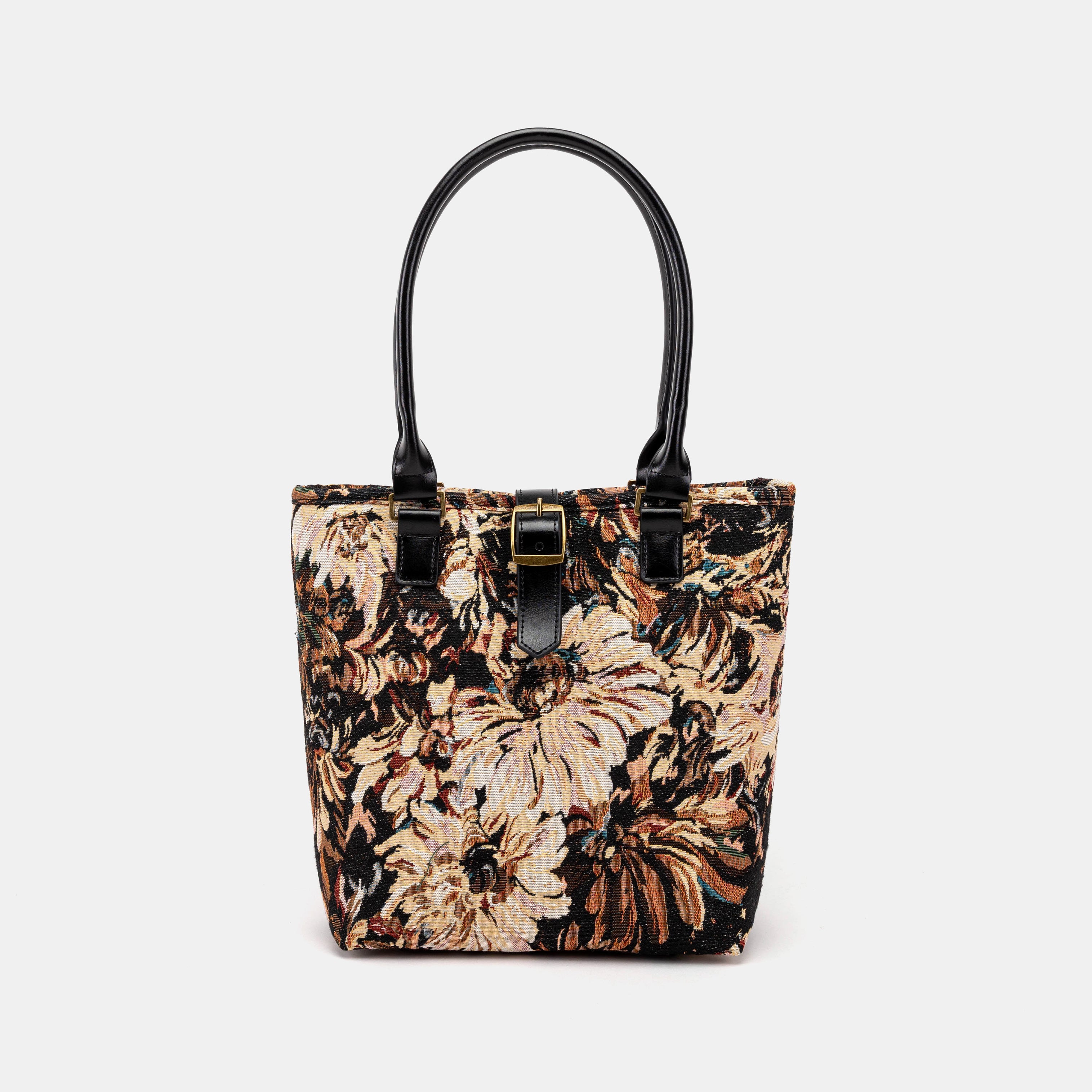 Blooming Daisy Black Everyday Tote main