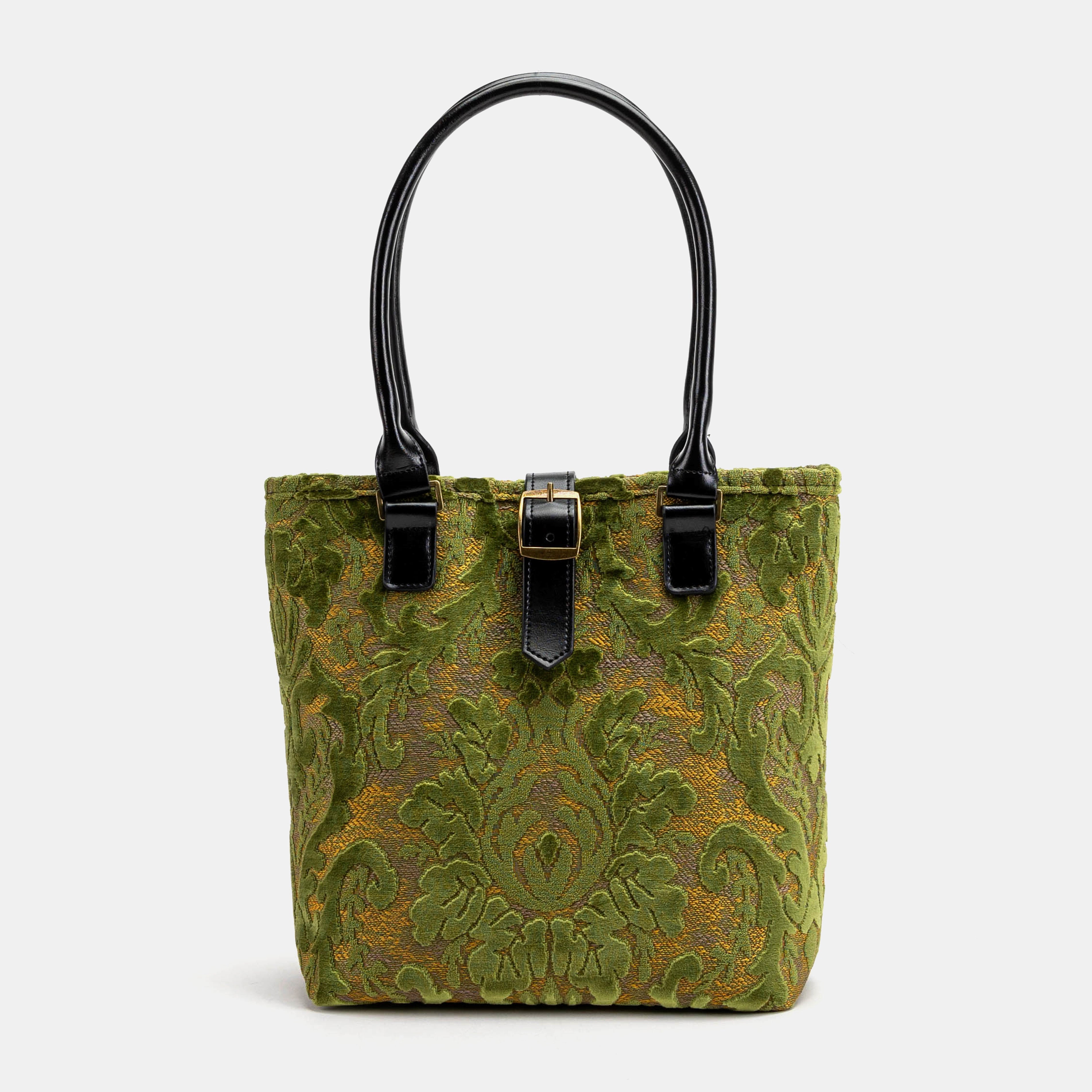 Burnout Velvet Fern Green Everyday Tote