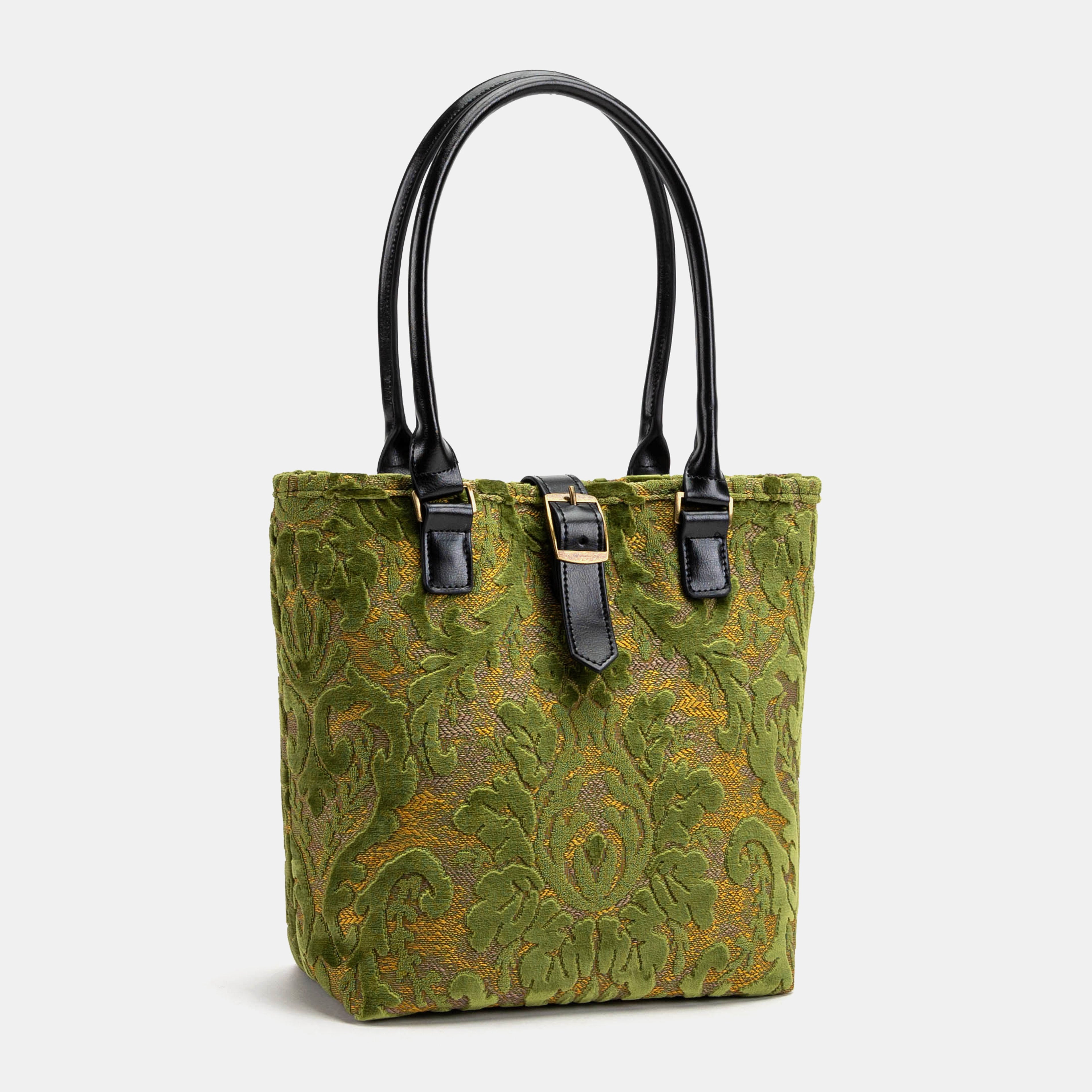 Burnout Velvet Fern Green Everyday Tote