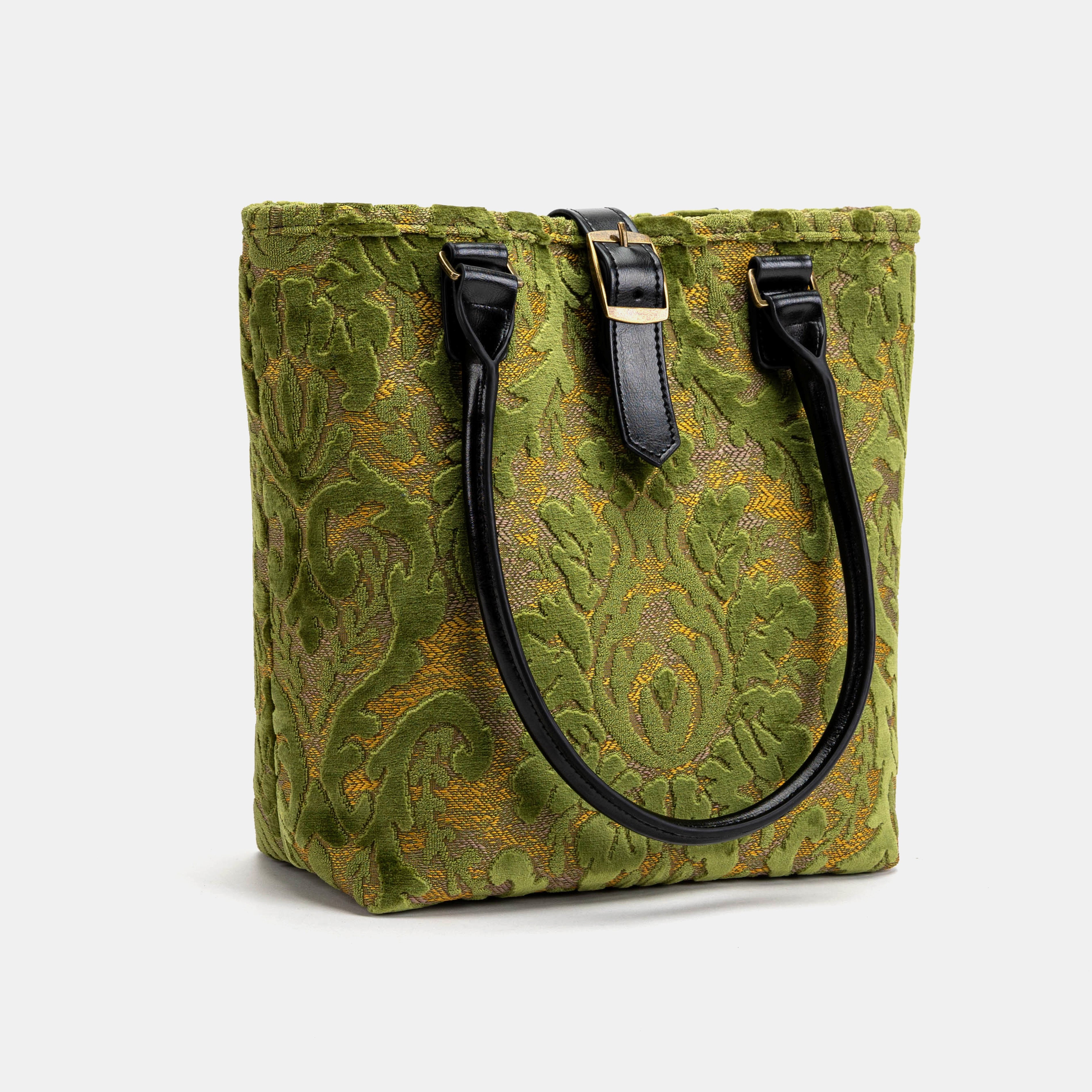 Burnout Velvet Fern Green Everyday Tote