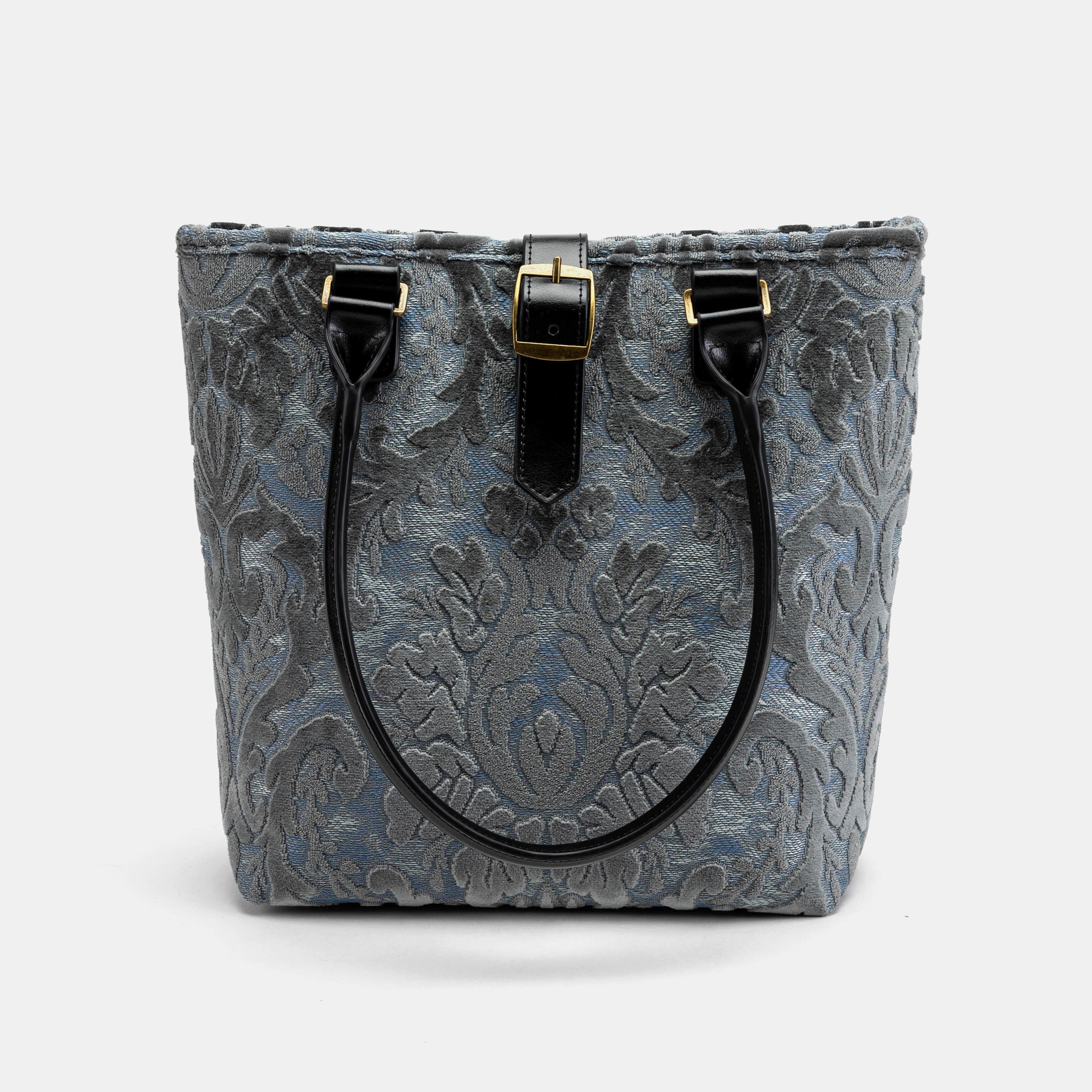 Burnout Velvet Steel Blue Everyday Tote