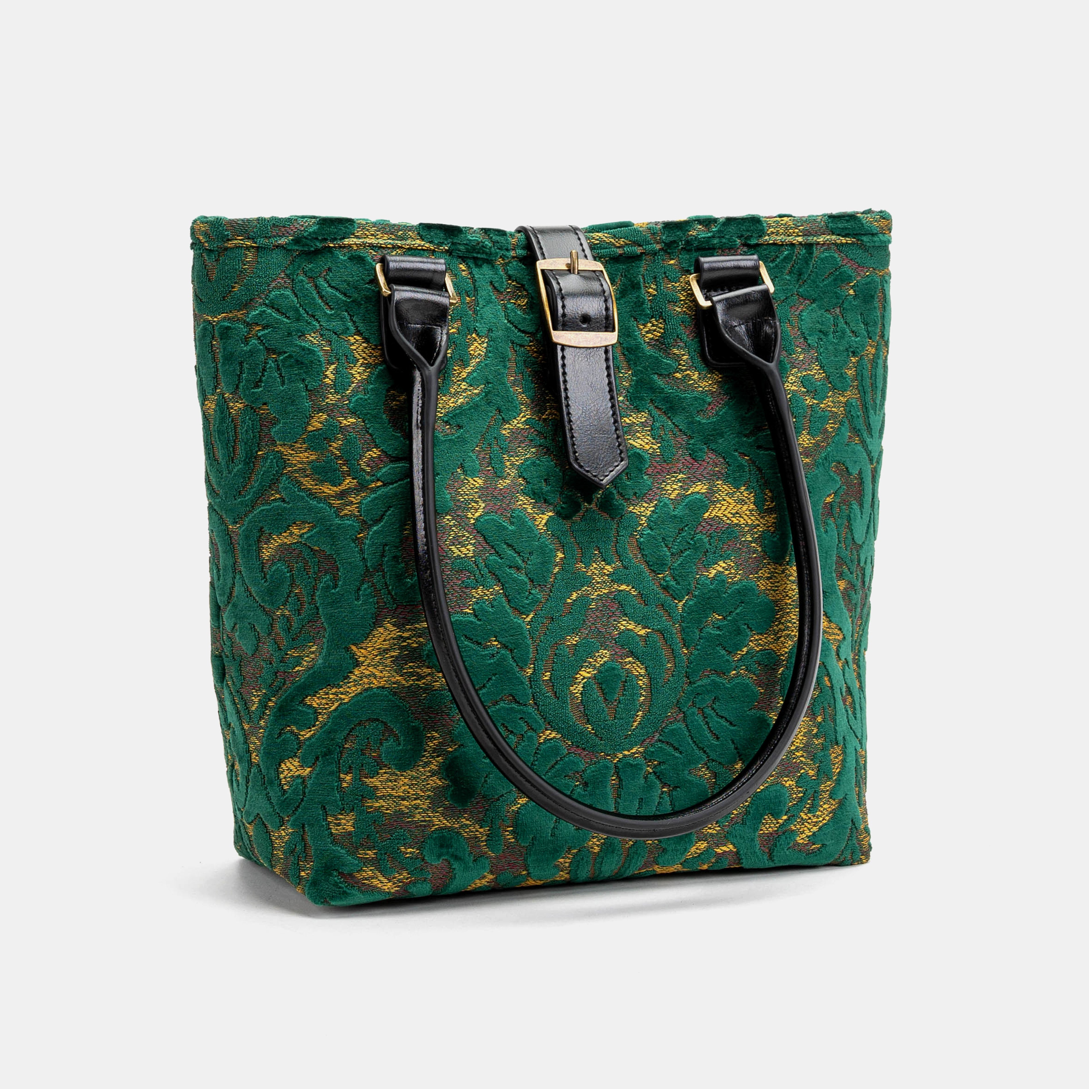 Burnout Velvet Jade Green Everyday Tote