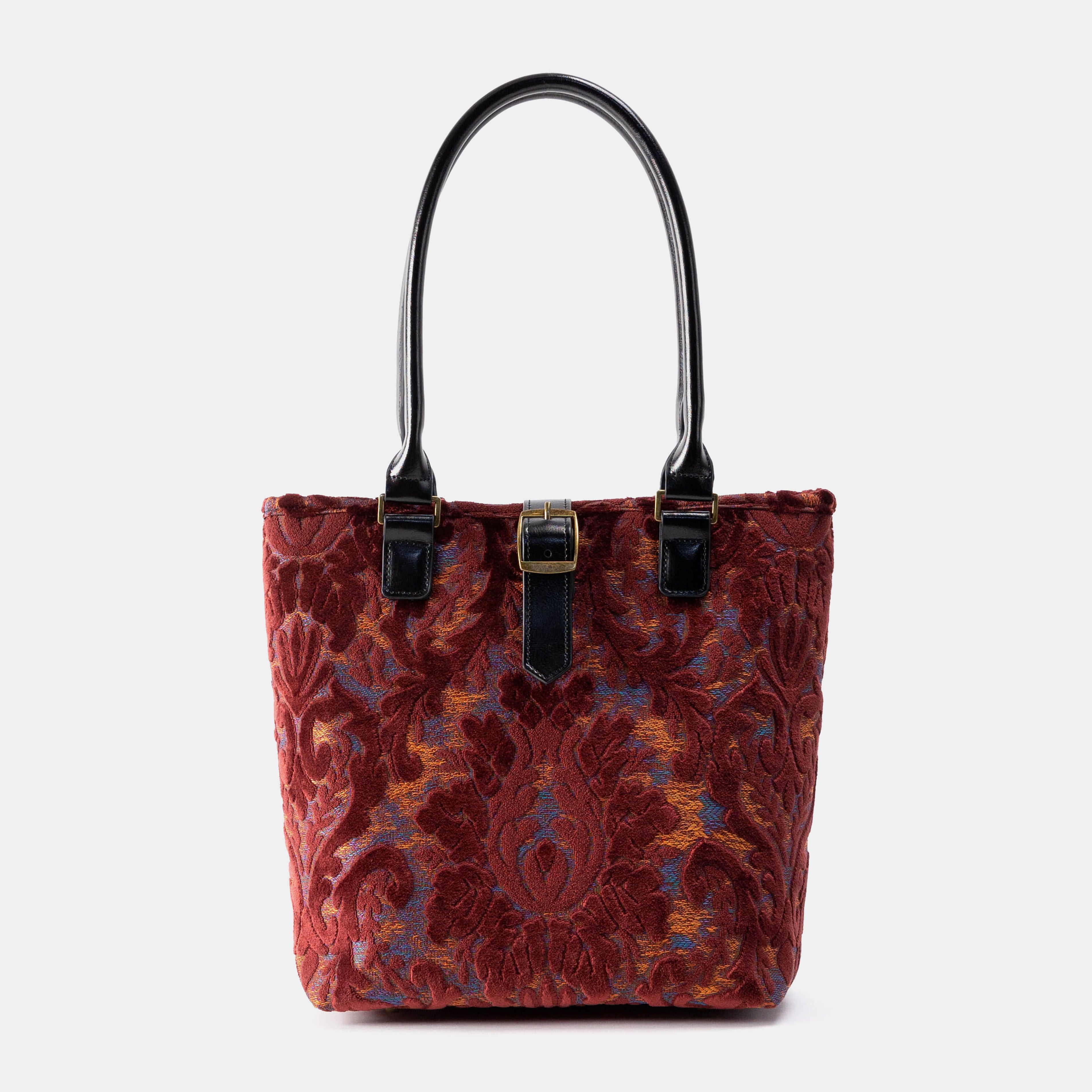 Burnout Velvet Wine Everyday Tote