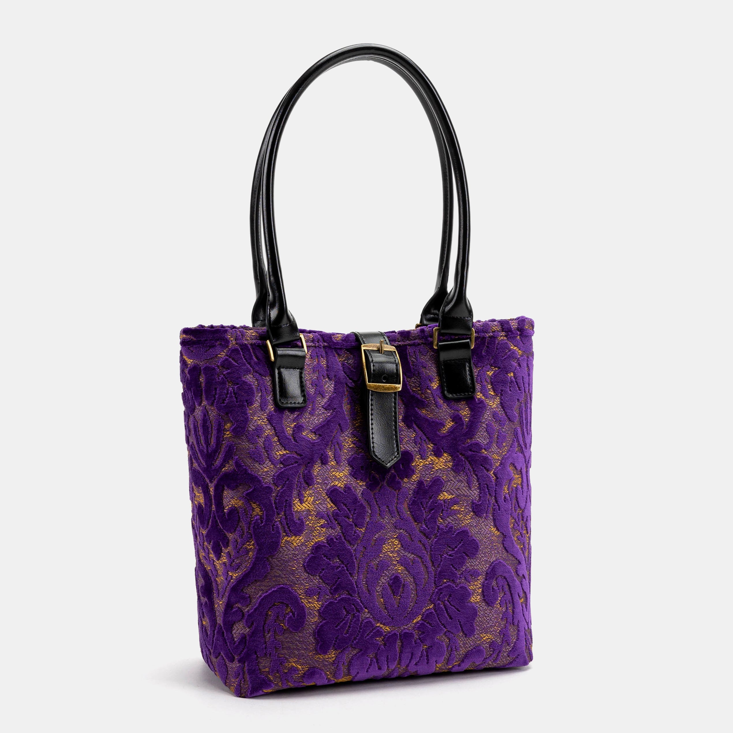 Burnout Velvet Purple Everyday Tote