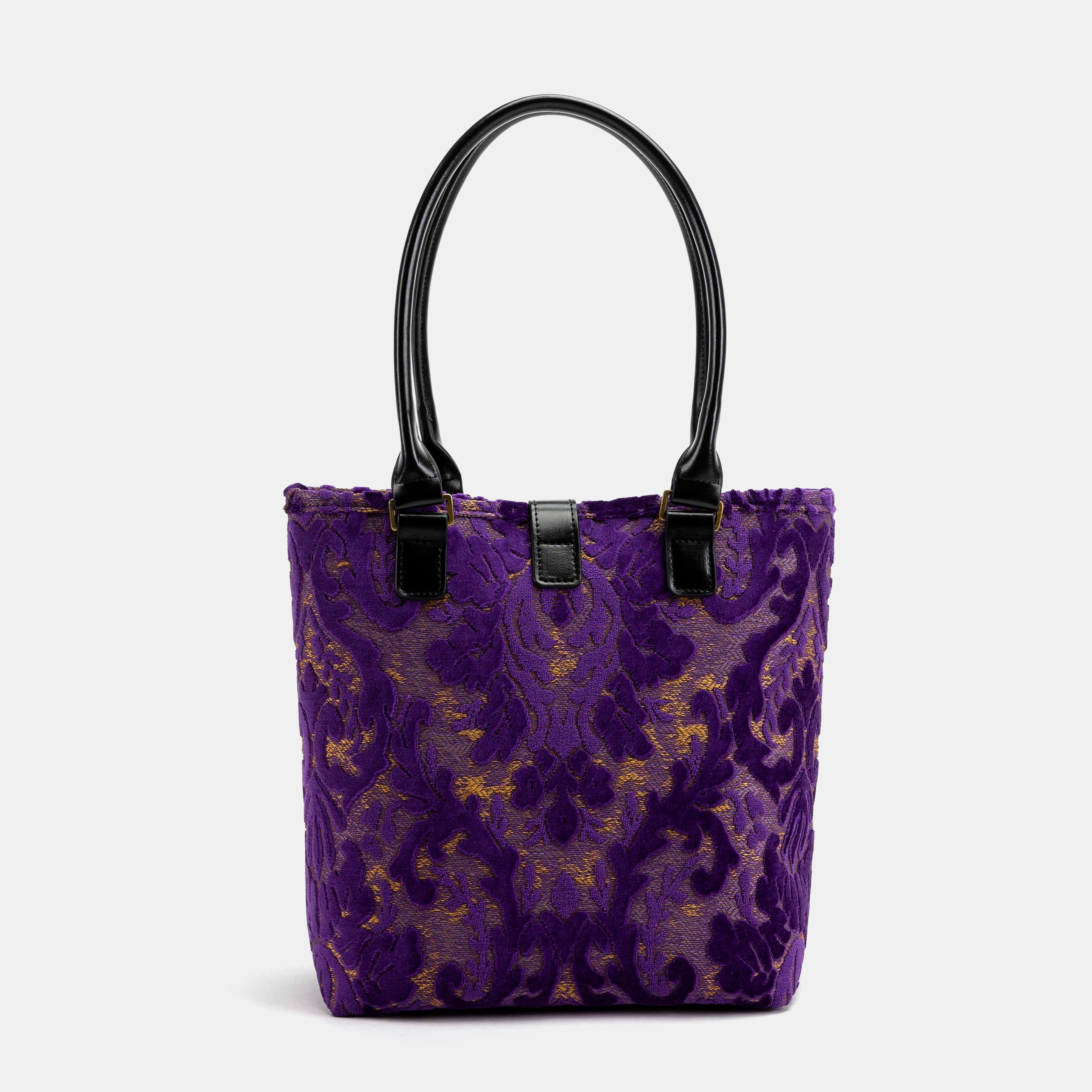 Burnout Velvet Purple Everyday Tote