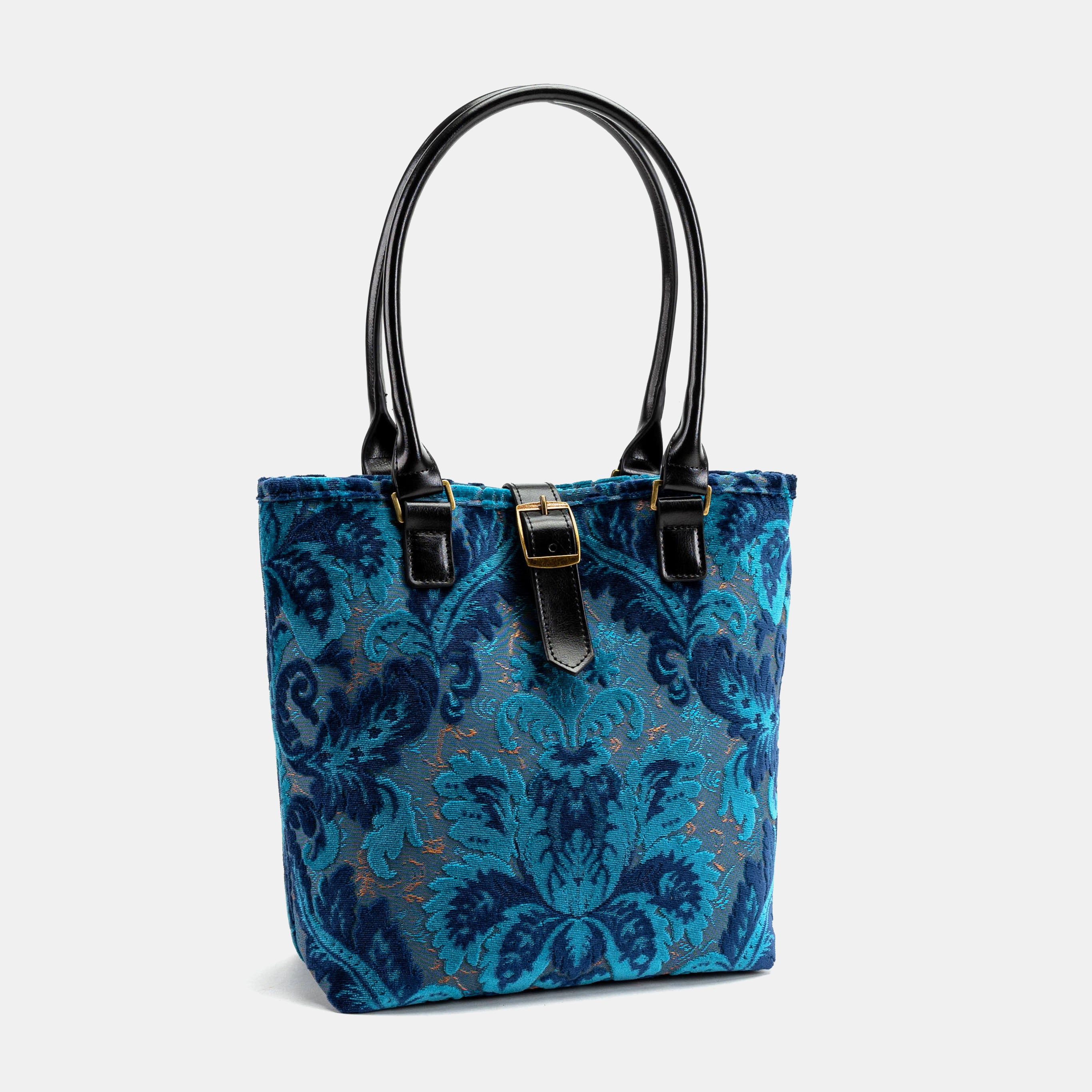 Burnout Velvet Revival Aqua Everyday Tote