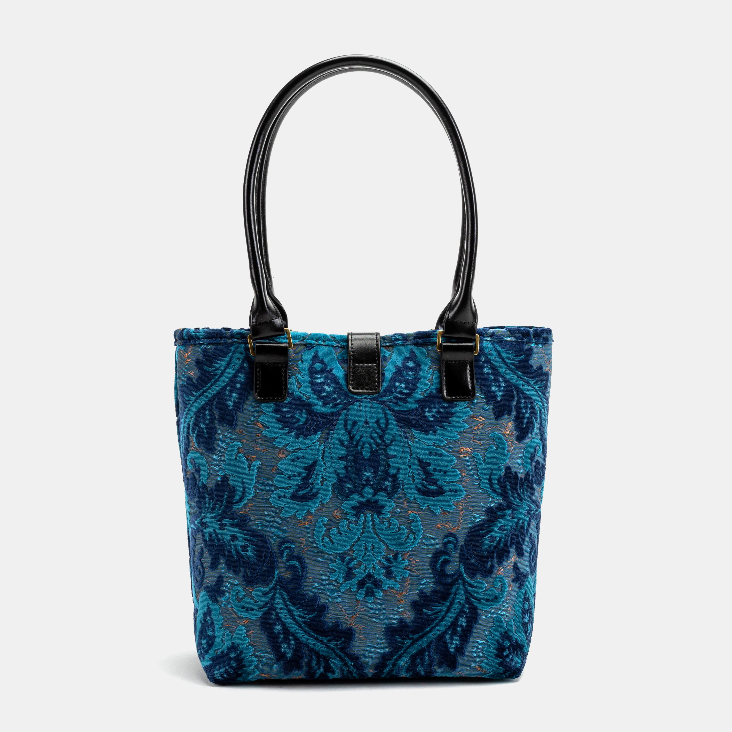 Burnout Velvet Revival Aqua Everyday Tote