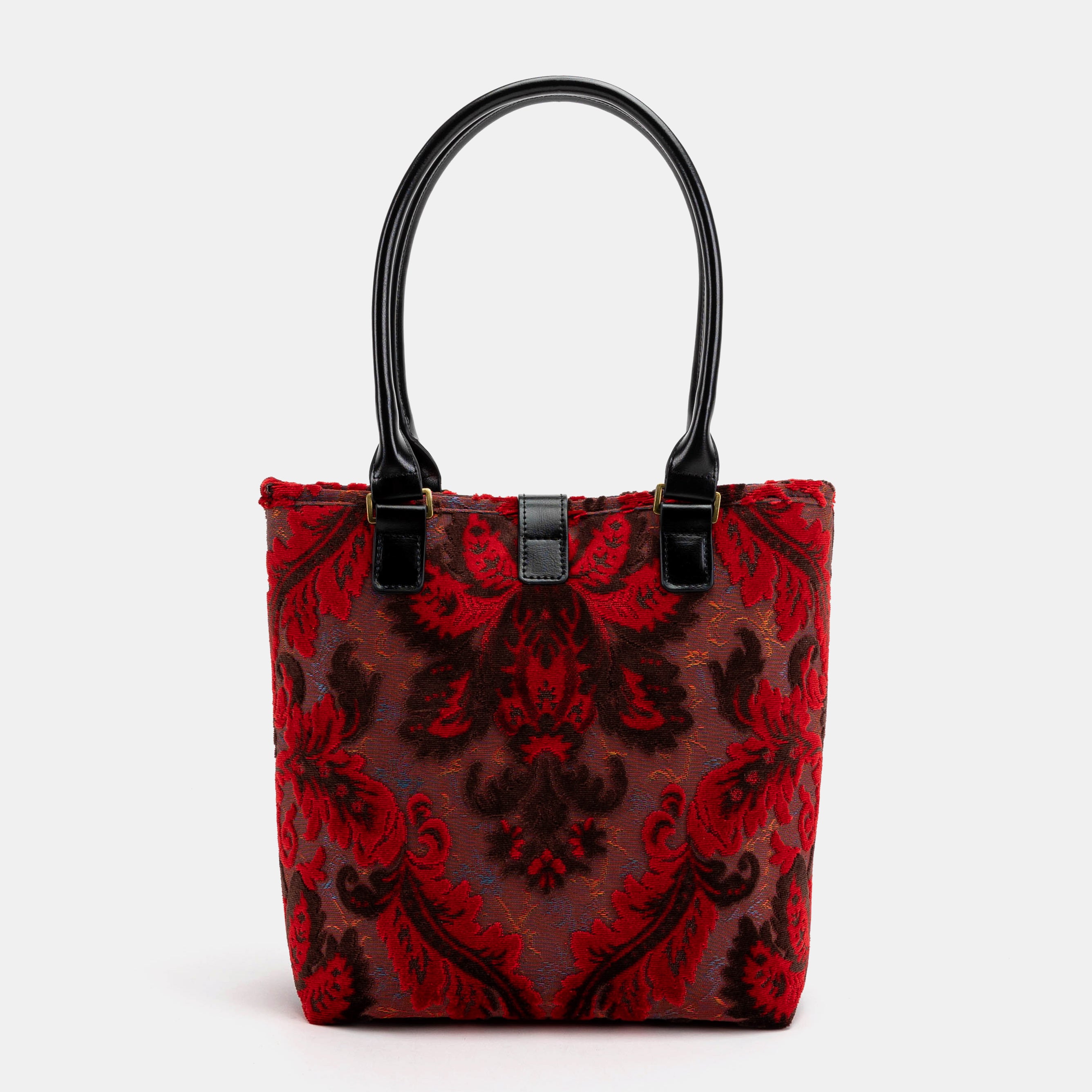 Burnout Velvet Revival Scarlet Everyday Tote