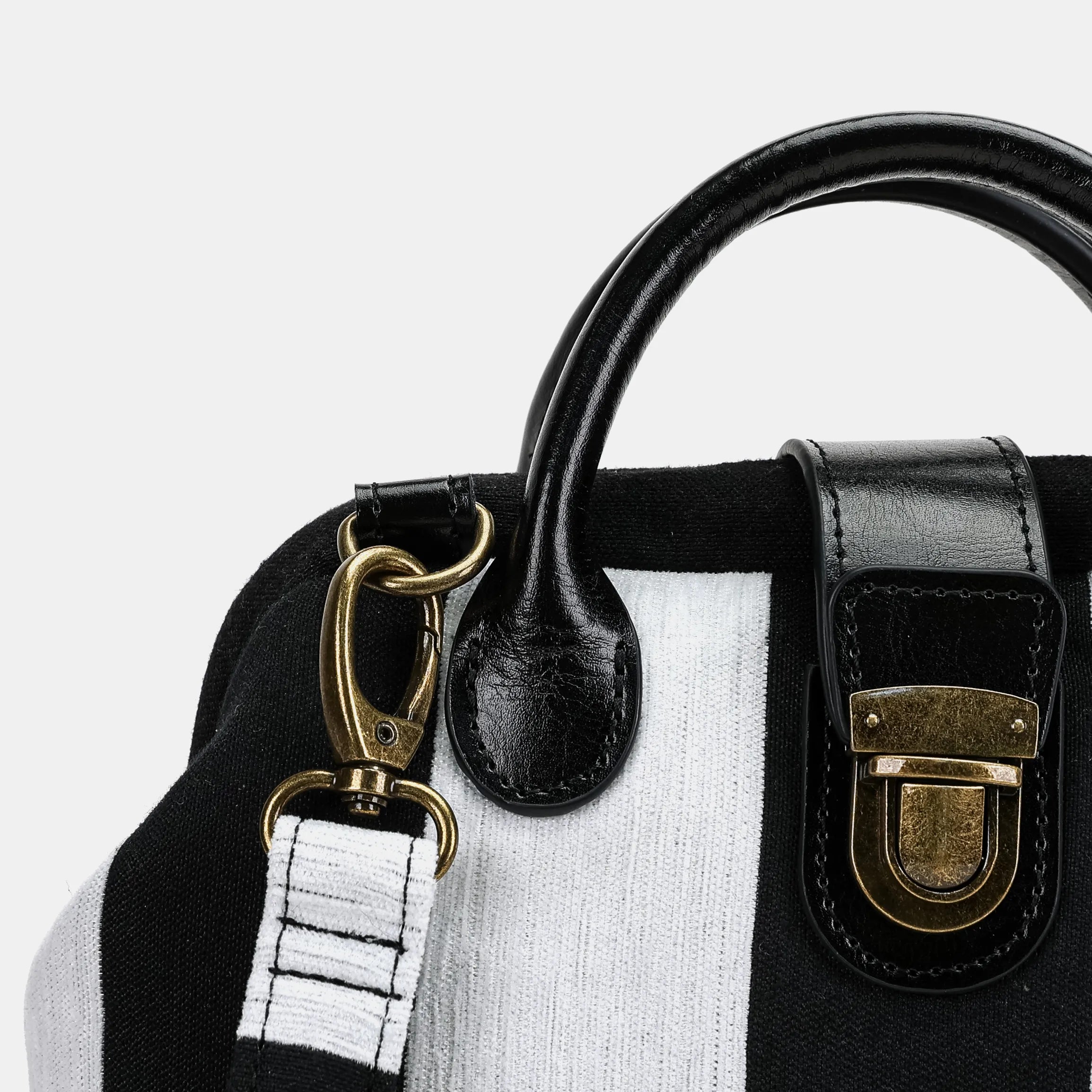 Black & White Beetlejuice  Everyday Backpack buckle