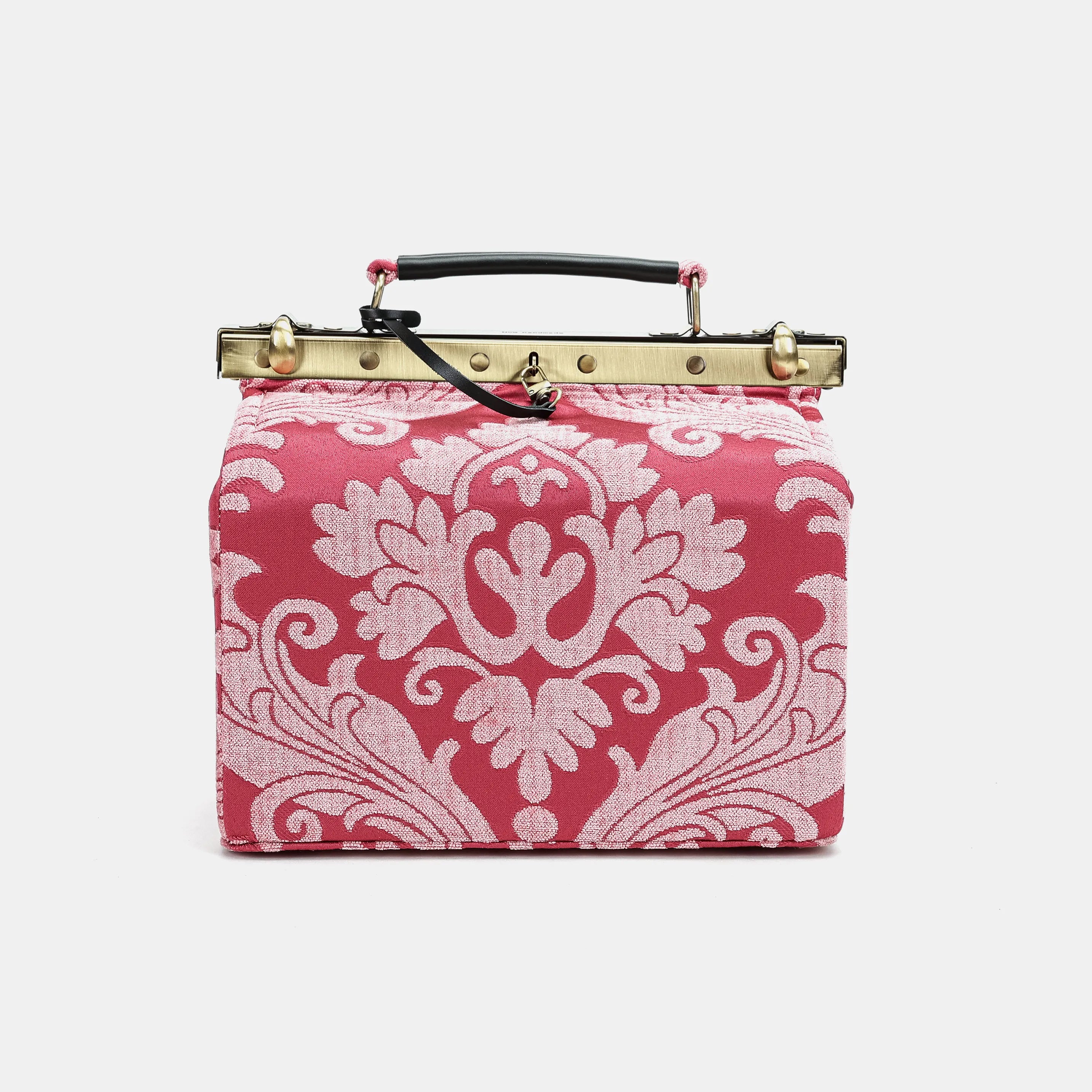 Queen Rose Pink Vivienne Carpet Purse Gladstone Bag of America main