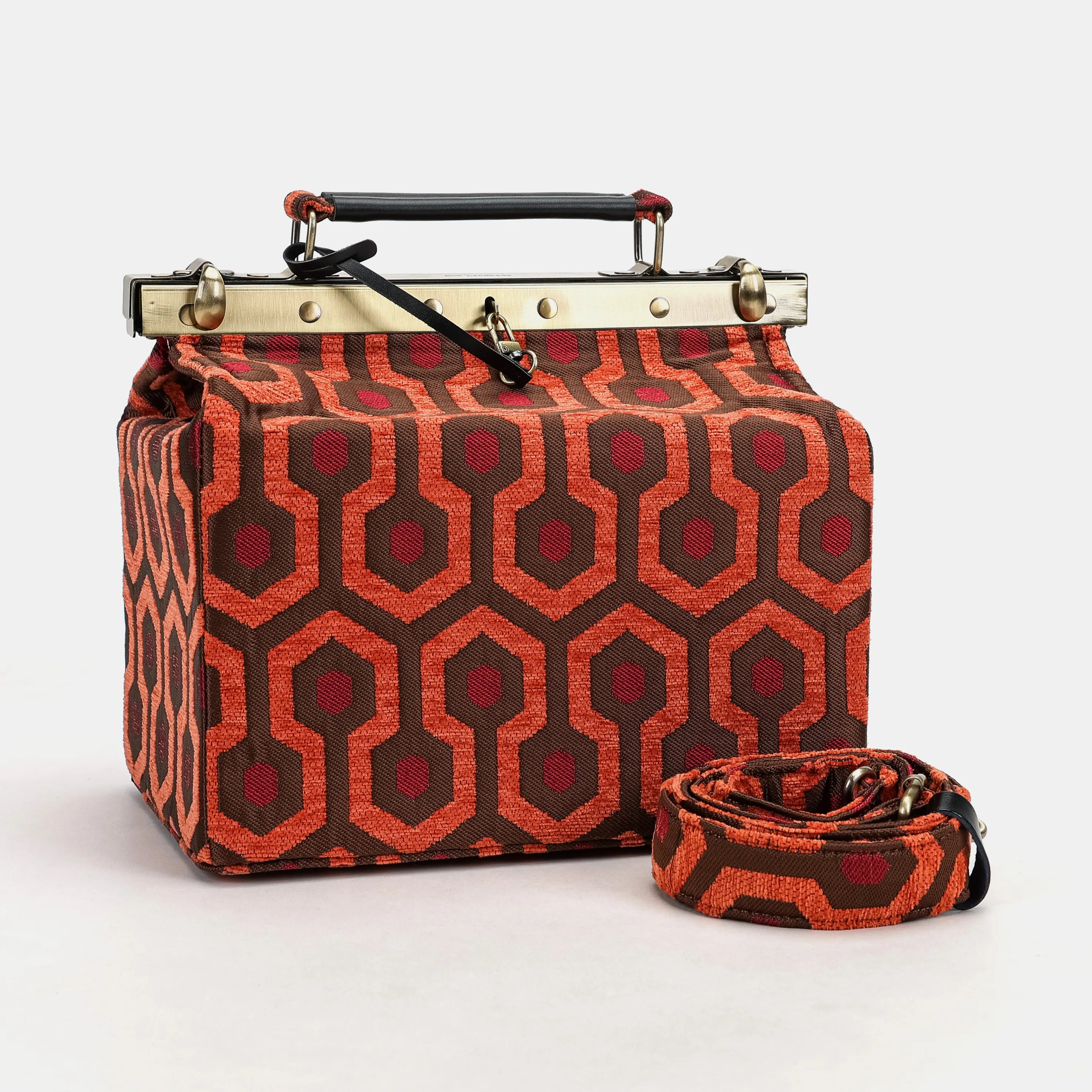 The Shining Overlook Hotel Vivienne Carpet Purse Gladstone Bag with shoulder strap