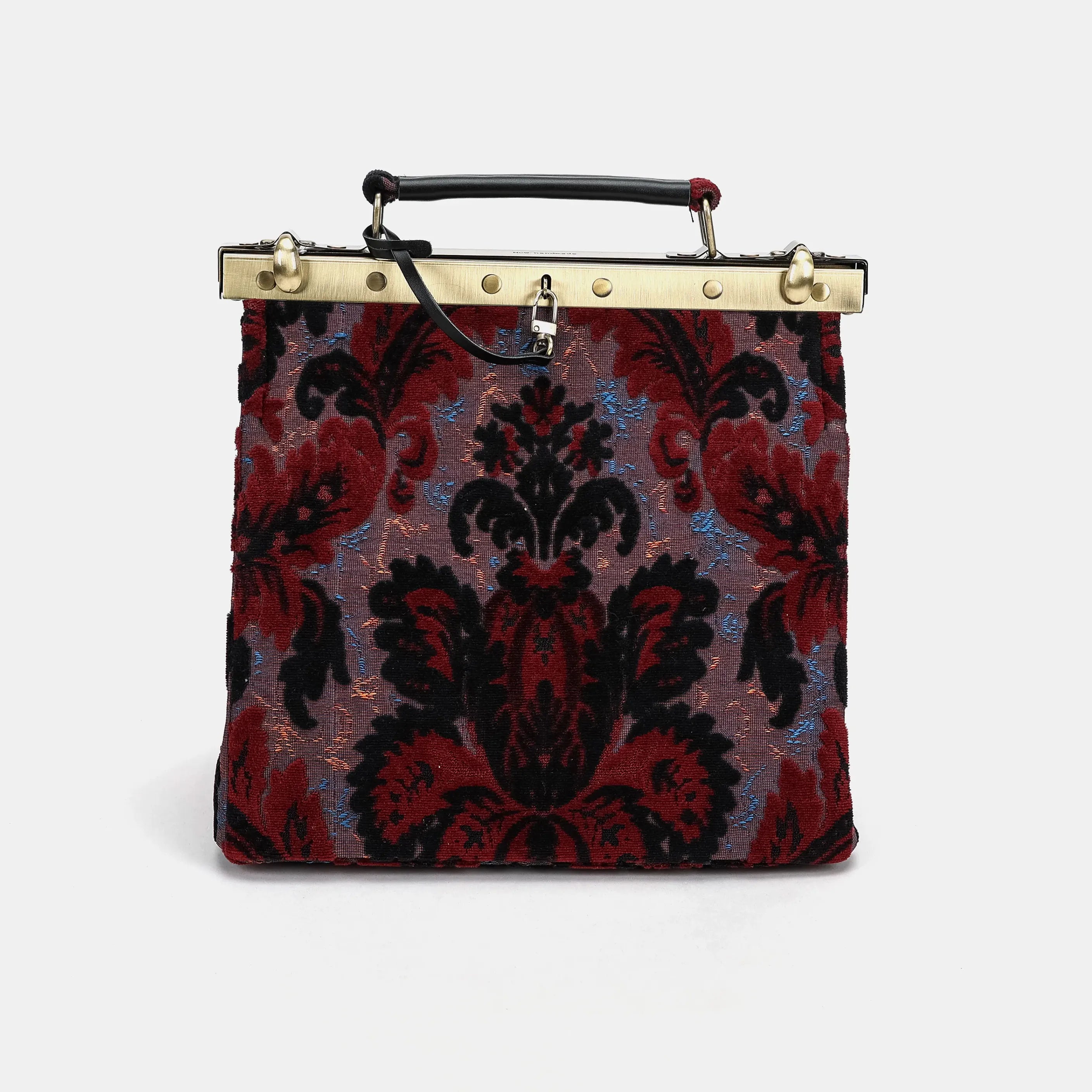 Burnout velvet Revival Sephia Cecile Carpet Purse Gladstone Bag main