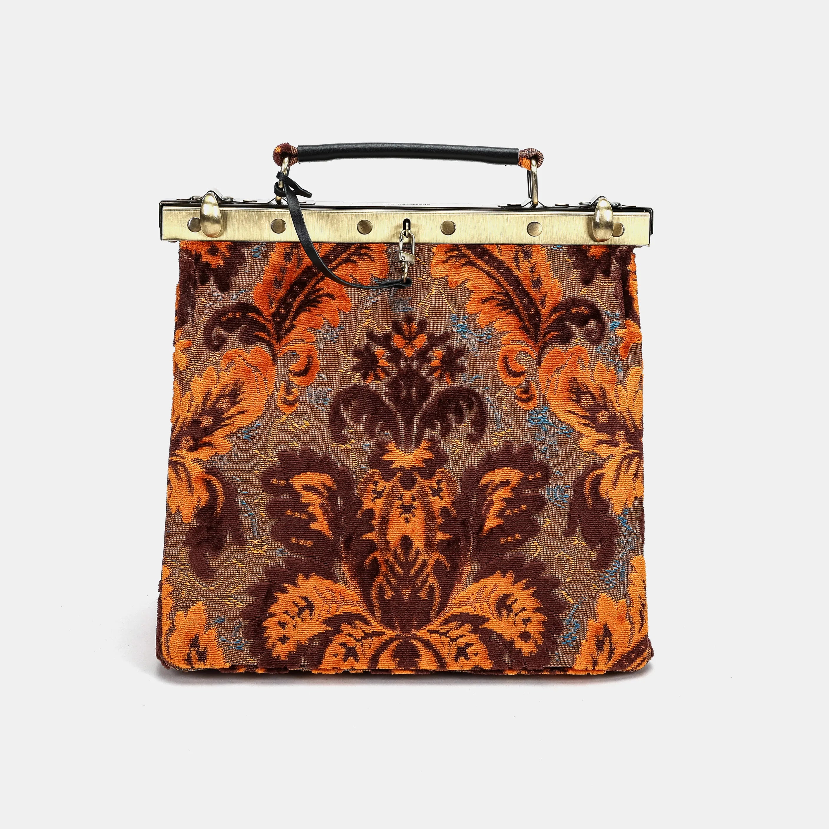 Burnout Velvet Revival Sienna Cecile Carpet Purse Gladstone Bag main