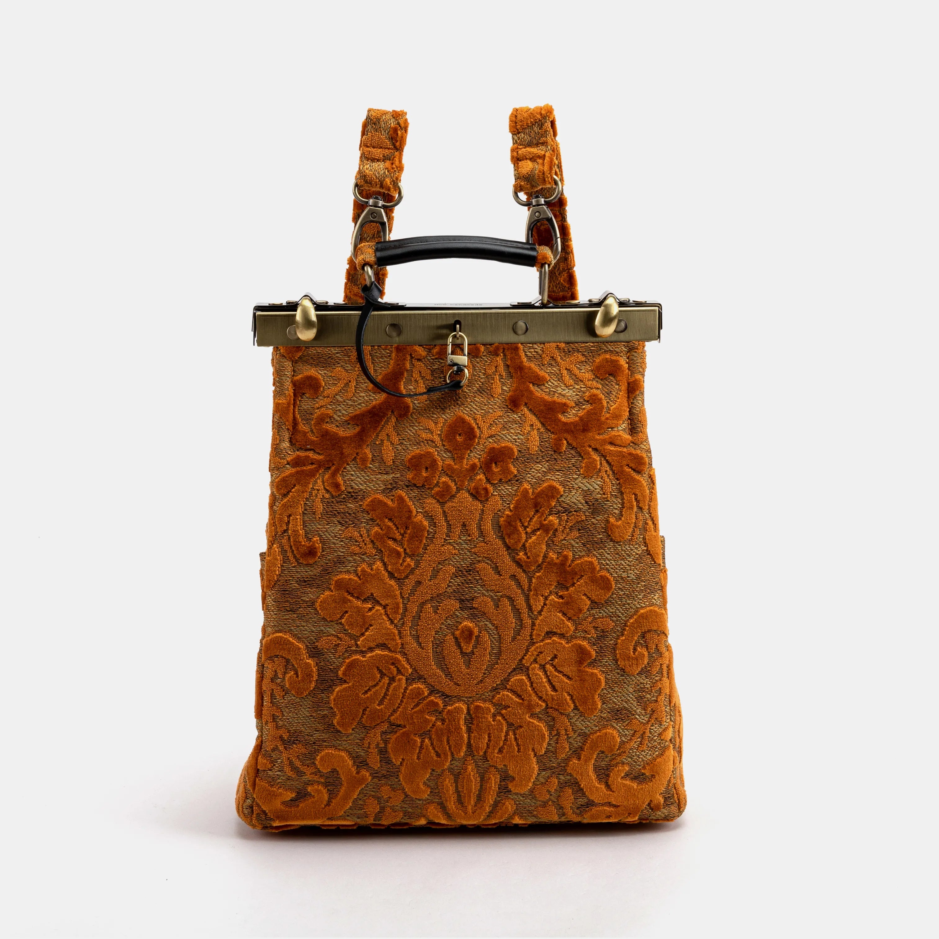 Burnout Velvet Orange Helena Carpet Gladstone Backpack of America main