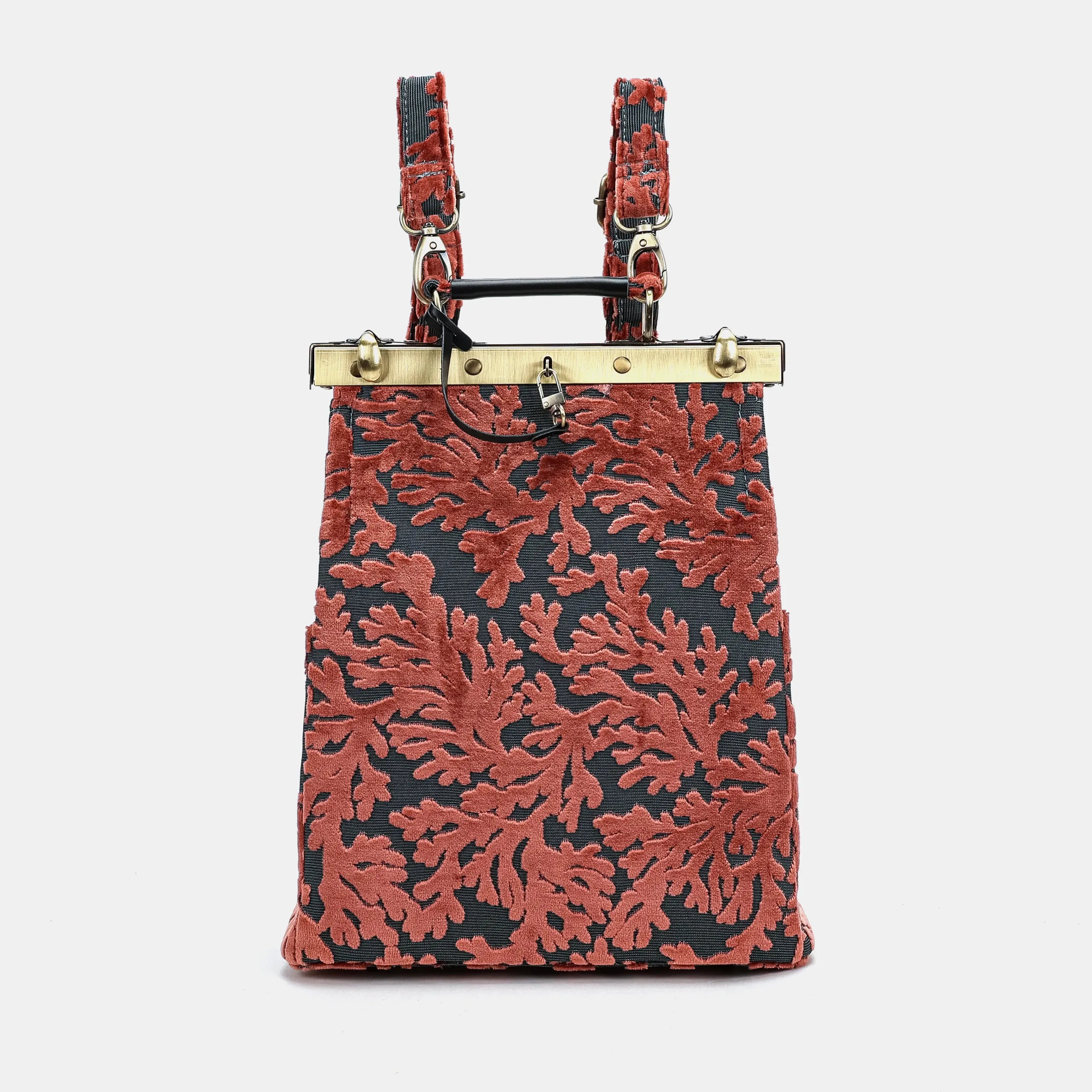  Burnout velvet St Tropez Scuba Coral Helena Carpet Gladstone Backpack of America main