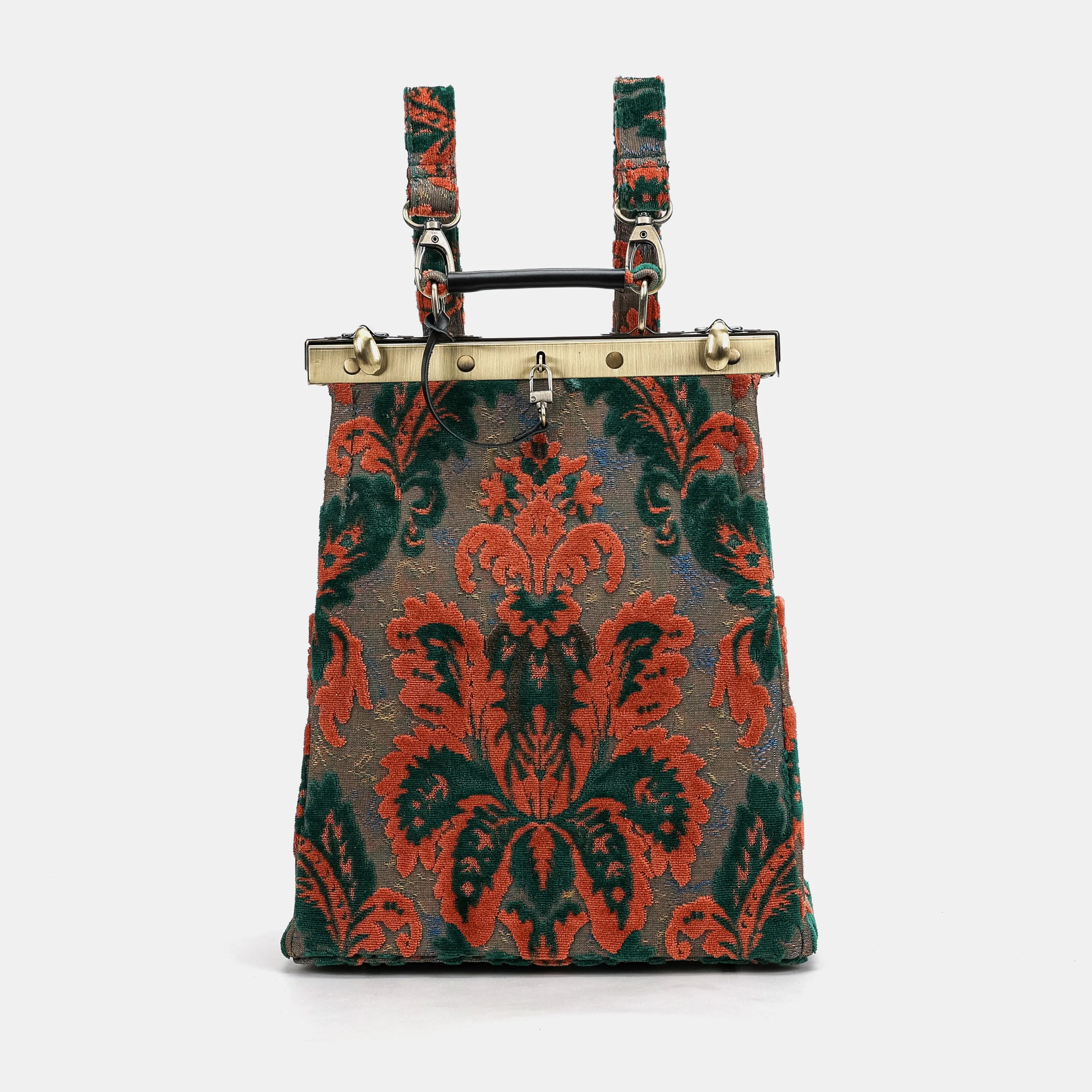 Burnout Velvet Revival Jade Helena Carpet Gladstone Backpack America main