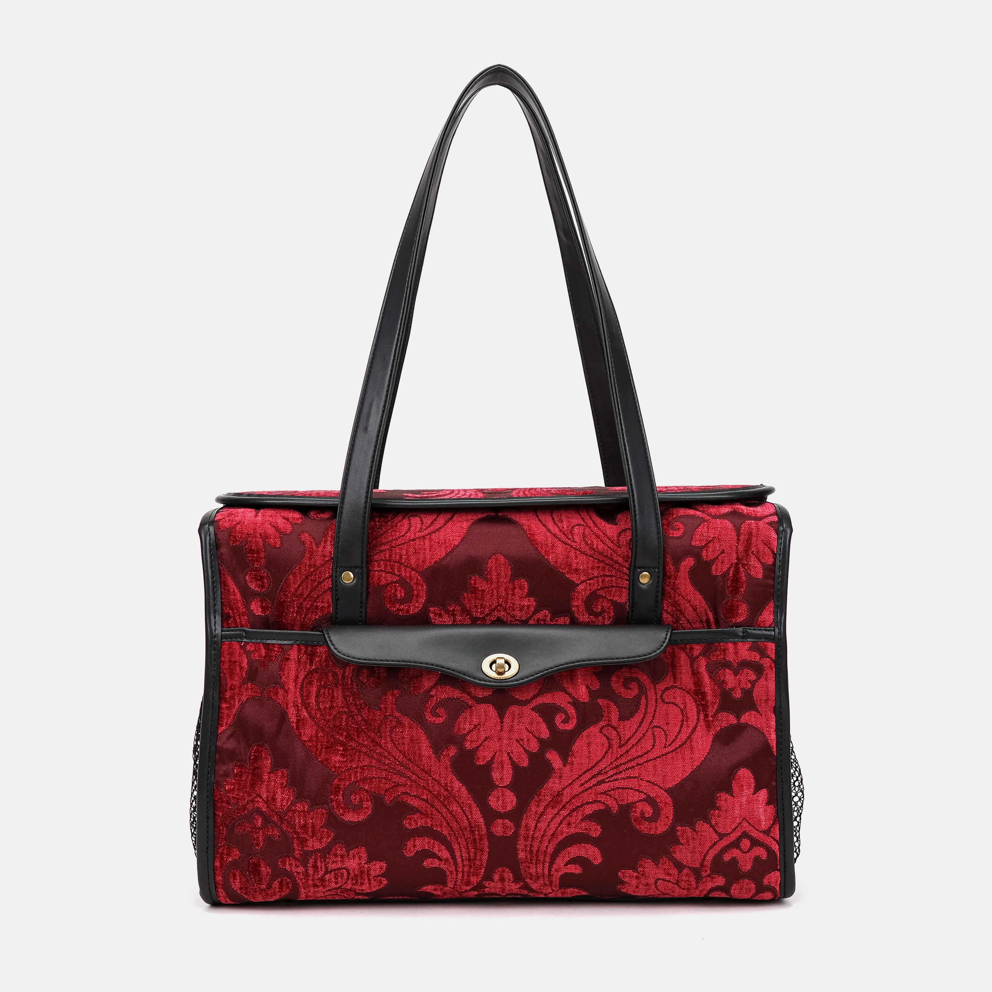 Queen Wine Vintage Carpet Diaper Bag Carpetbag of America main
