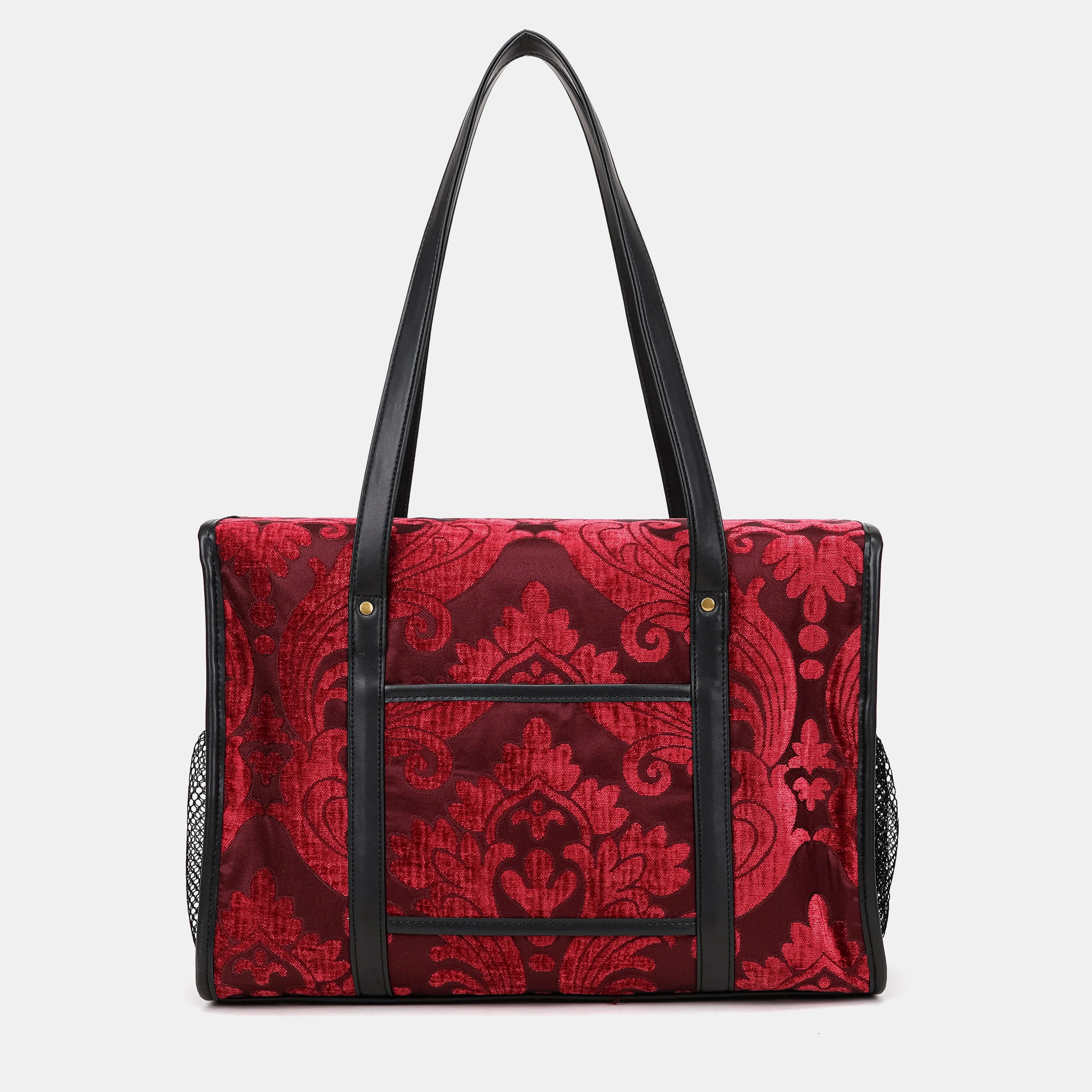 Queen Wine Vintage Carpet Diaper Bag Carpetbag of America back