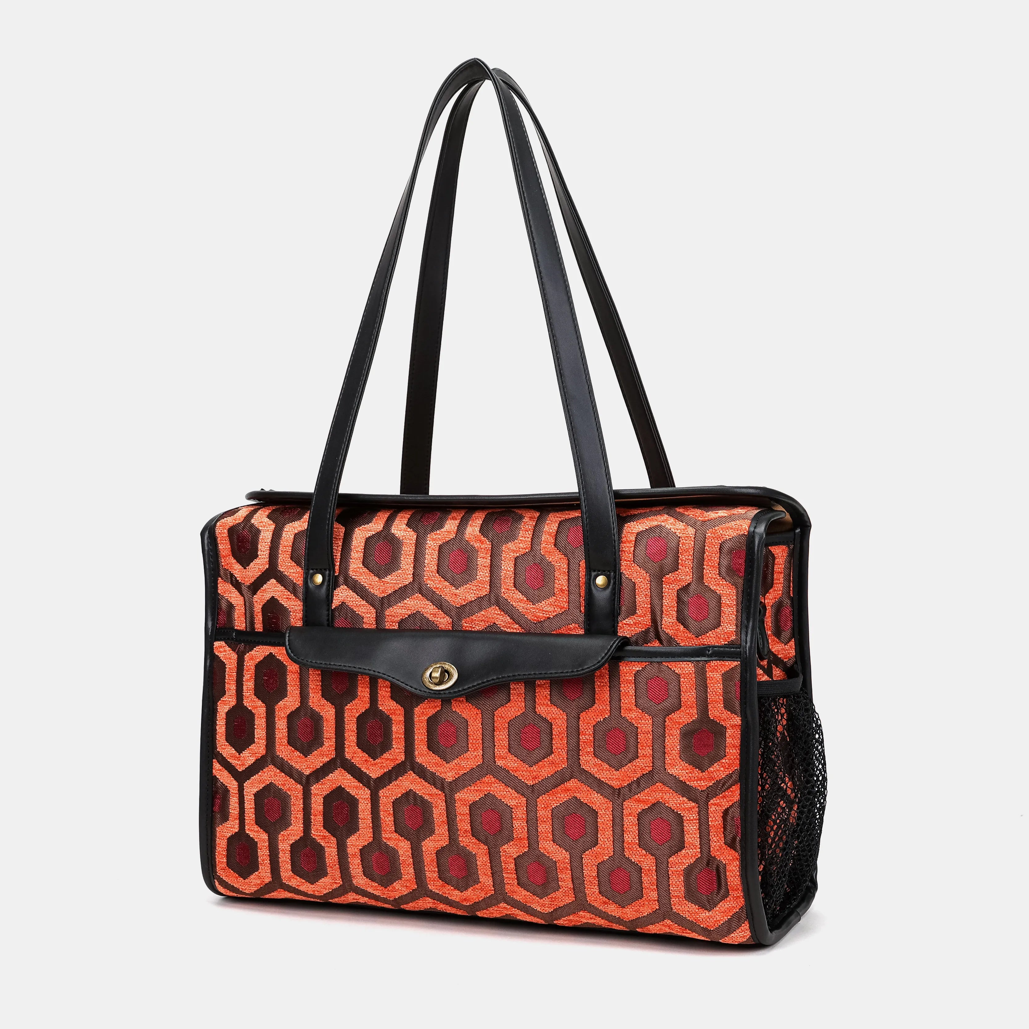 ''The Shining'' Overlook Hotel Vintage Carpet Diaper Bag of America front side