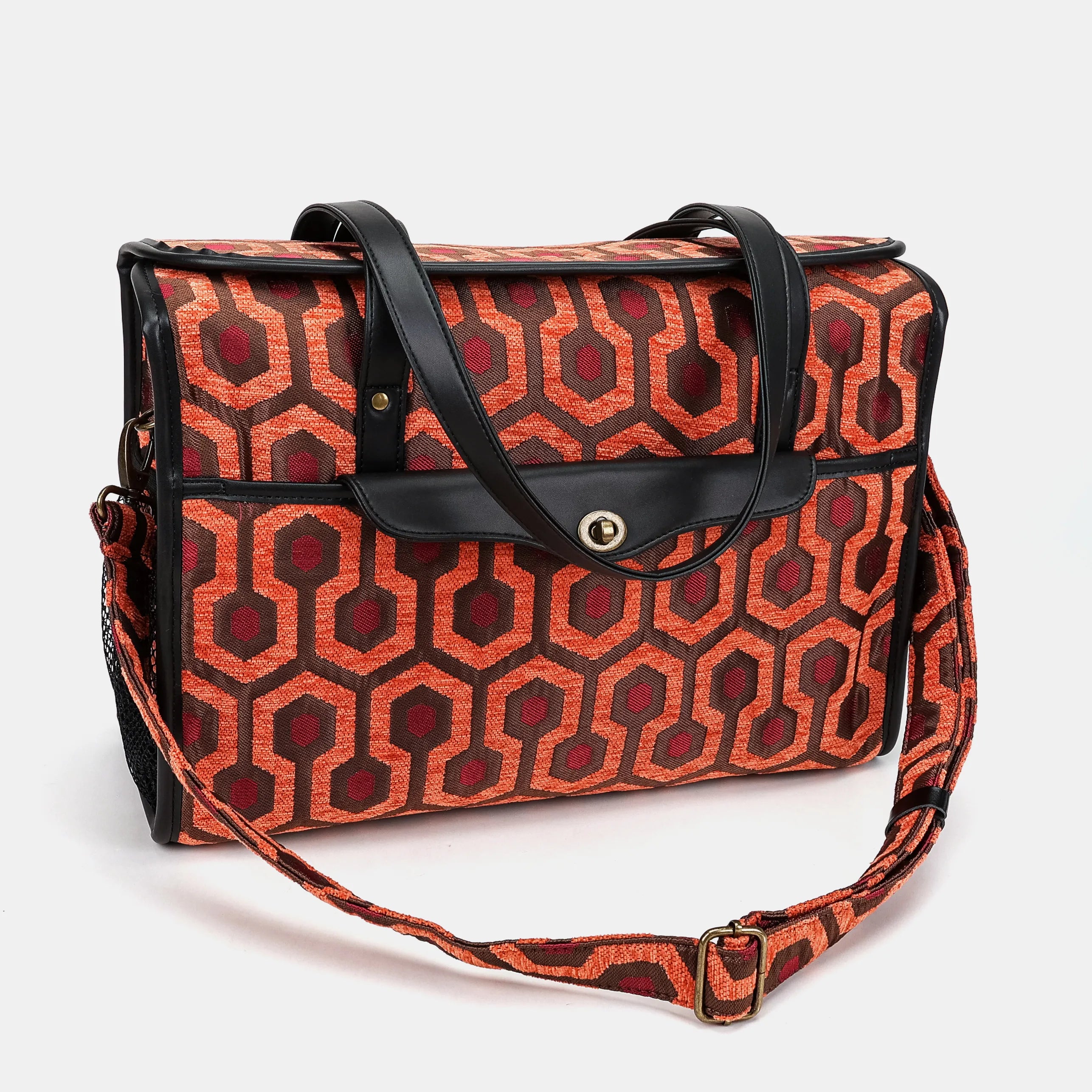 ''The Shining'' Overlook Hotel Vintage Carpet Diaper Bag of America with shoulder strap
