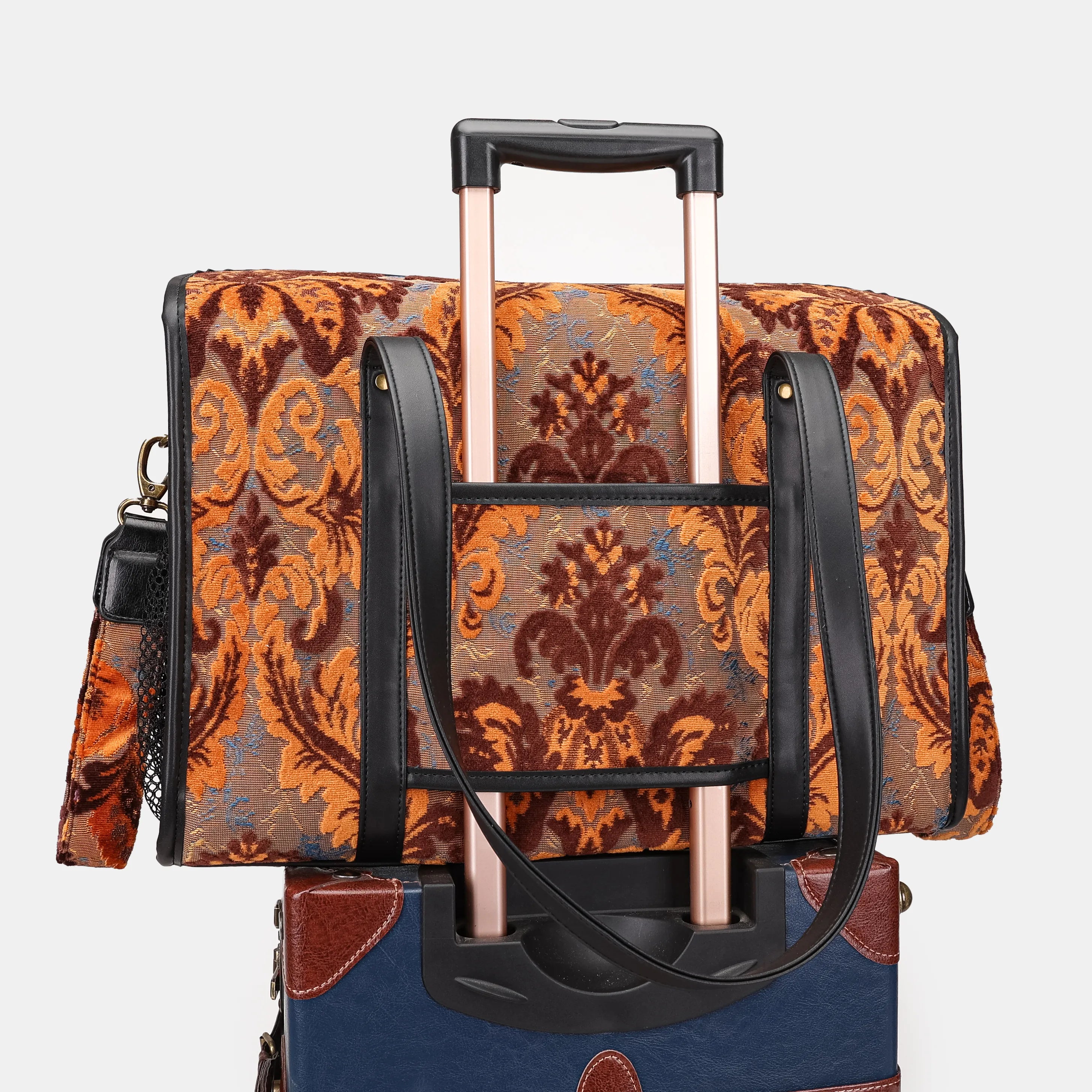 Burnout Velvet Revival Sienna Vintage Carpet Diaper Bag of America luggage sleeve
