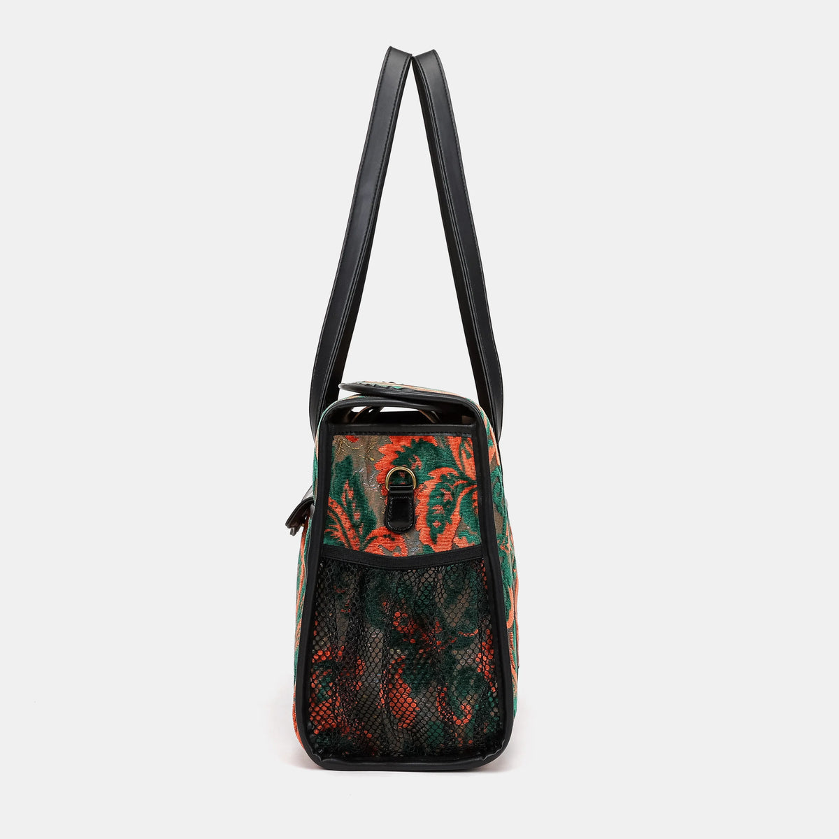 Burnout Velvet Revival Jade Vintage Carpet Diaper Bag of America side