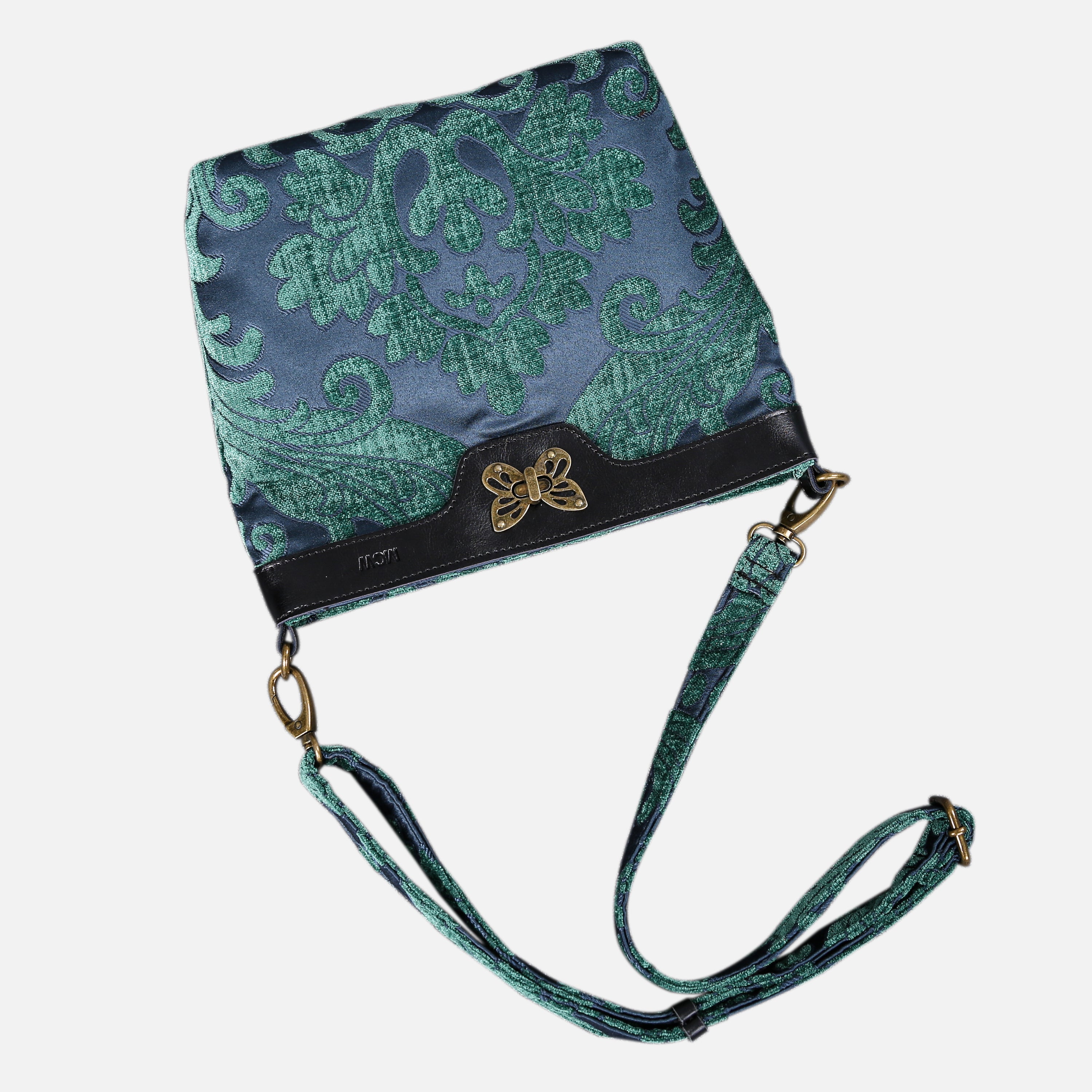 Queen Hunter Green Carpet Crossbody Bag carpet bag MCW Handmade-2