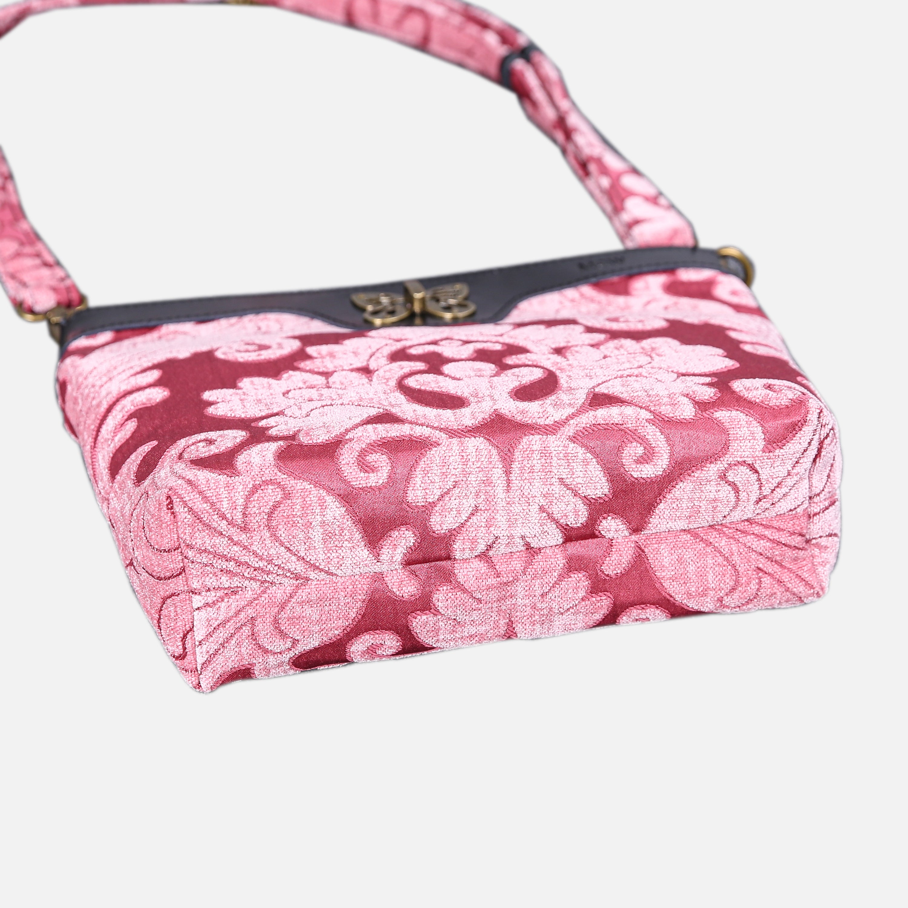Queen Rose Pink Carpet Crossbody Bag carpet bag MCW Handmade-3