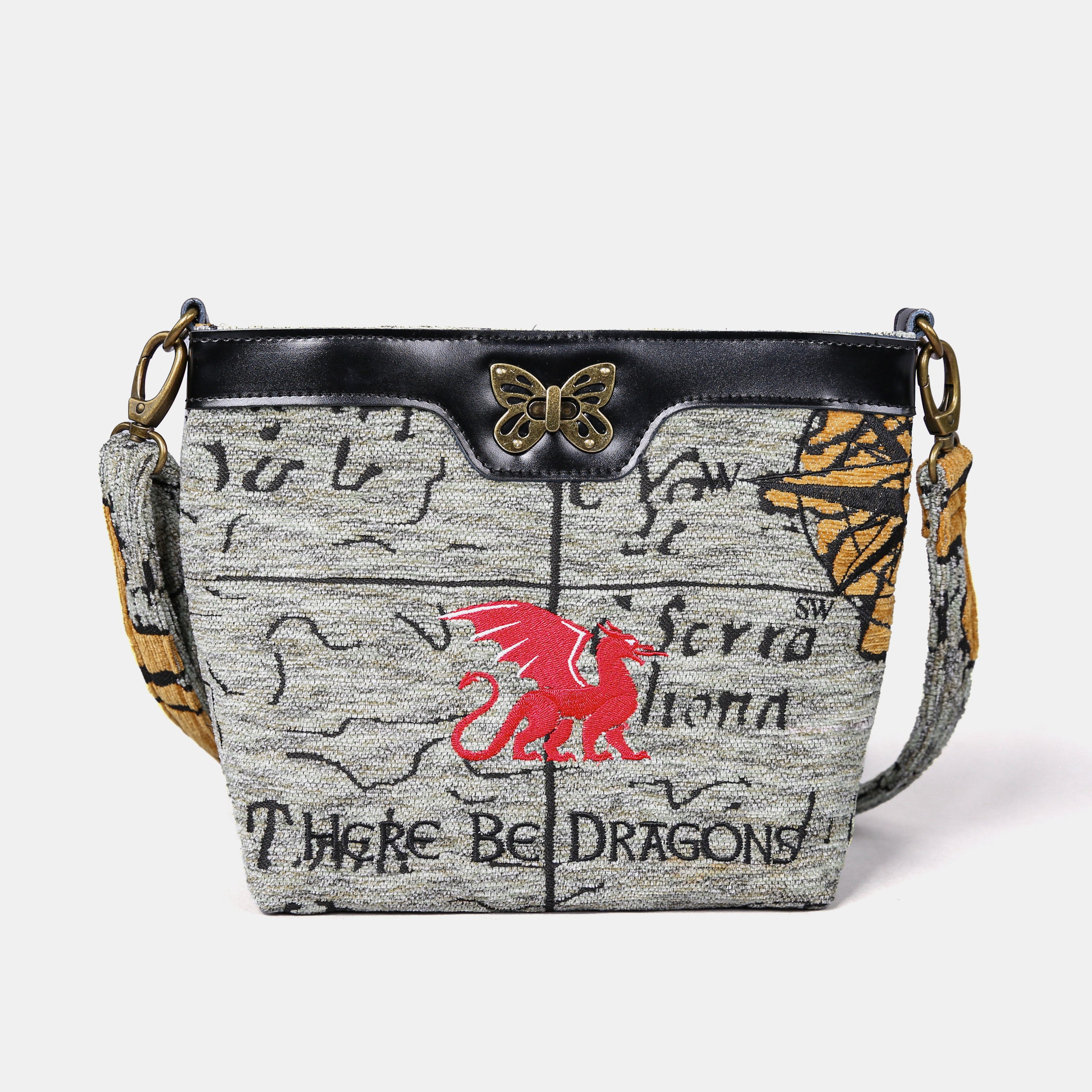 Here Be Dragons Carpet Crossbody Bag