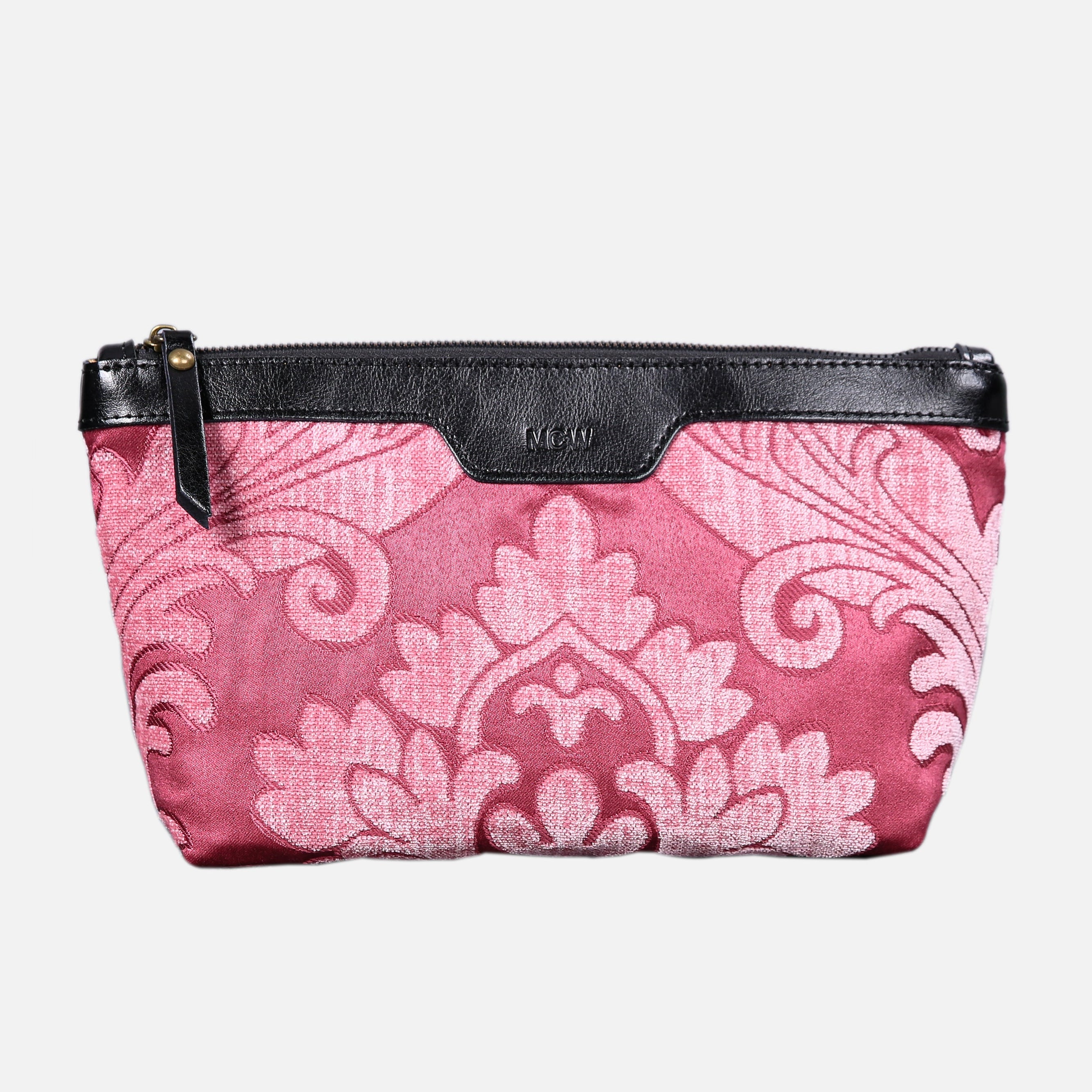 Queen Rose Pink Carpet Makeup Bag carpet bag MCW Handmade