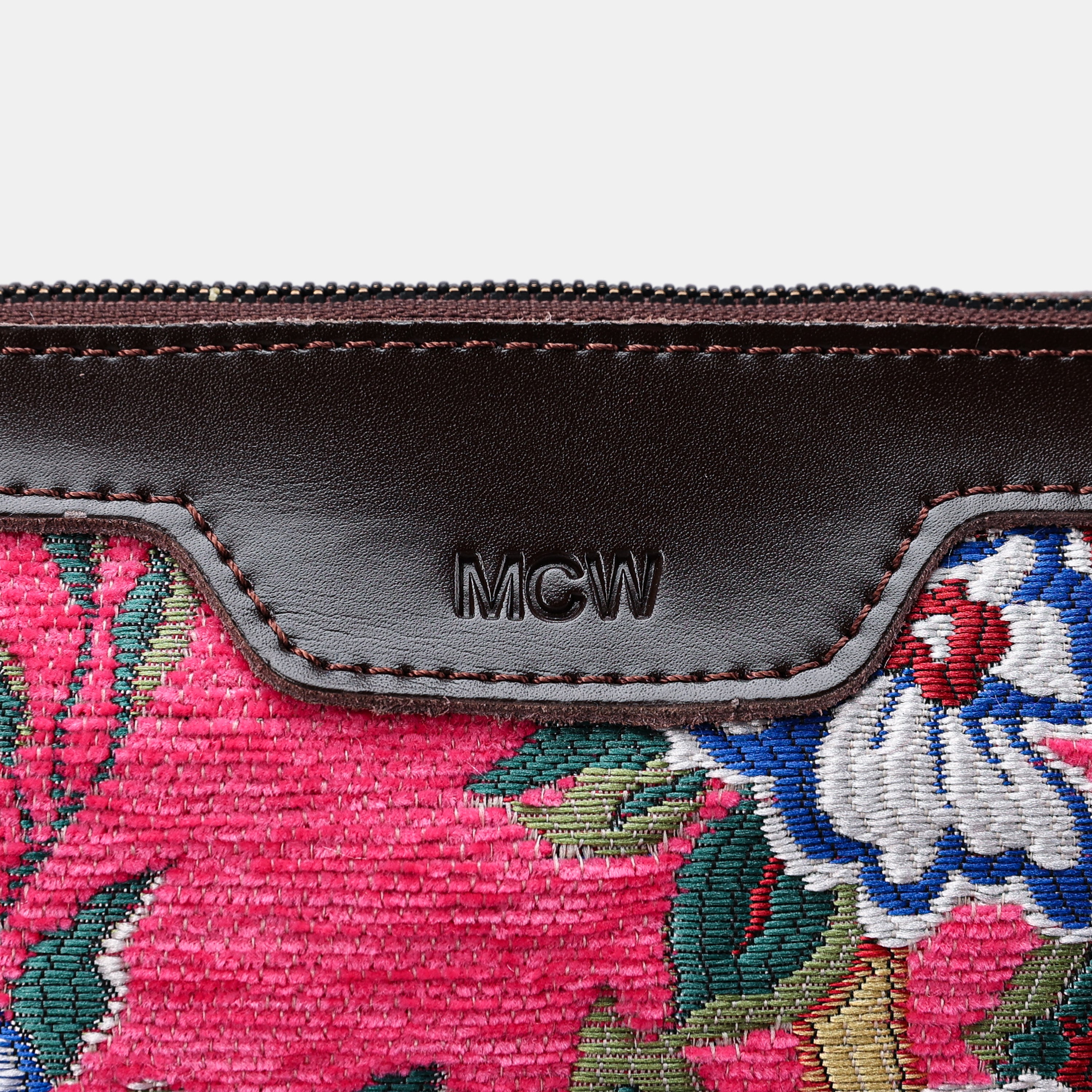 Wild Pink Rose Carpet Makeup Bag carpet bag MCW Handmade-2