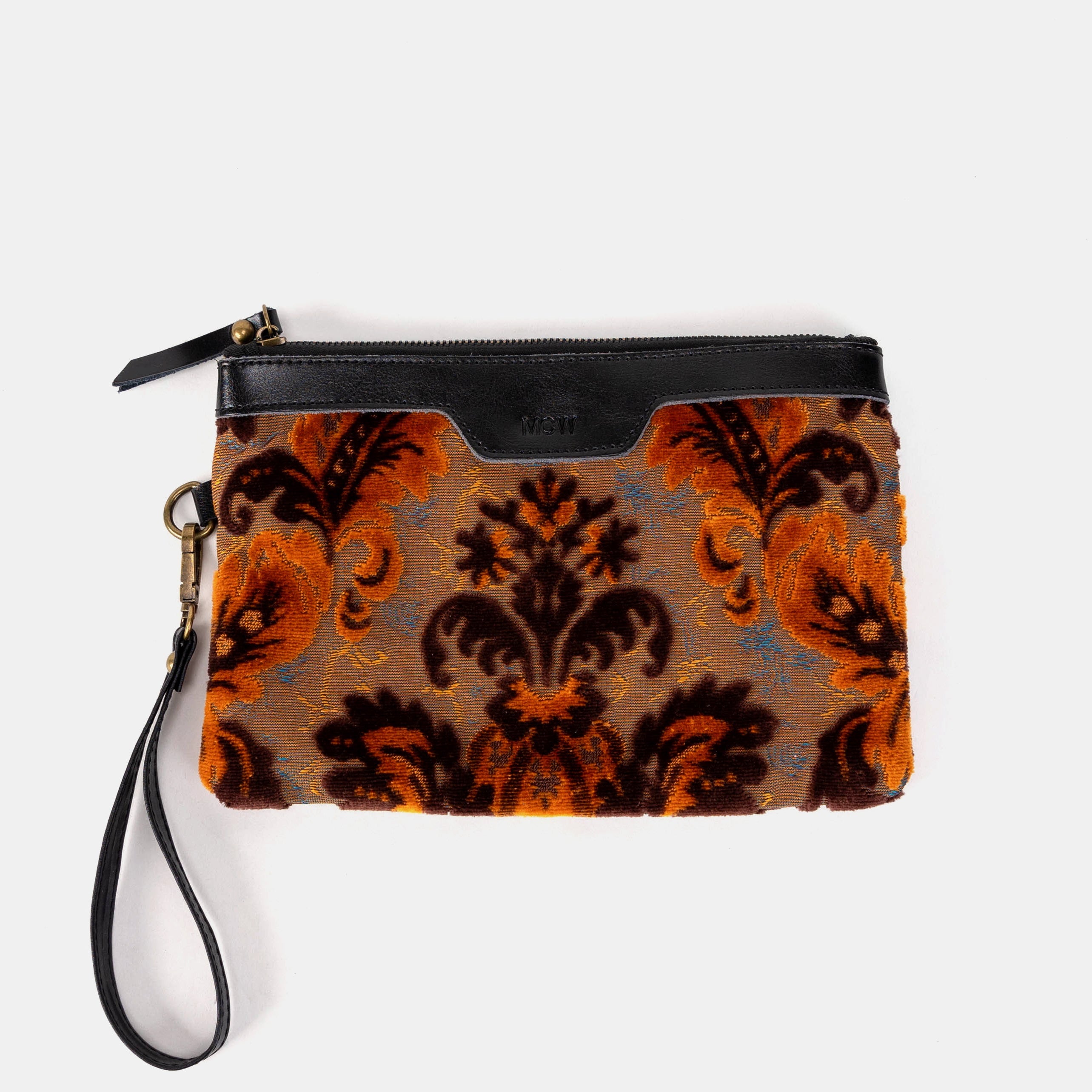 Burnout Velvet Revival Sienna Wristlet Clutch