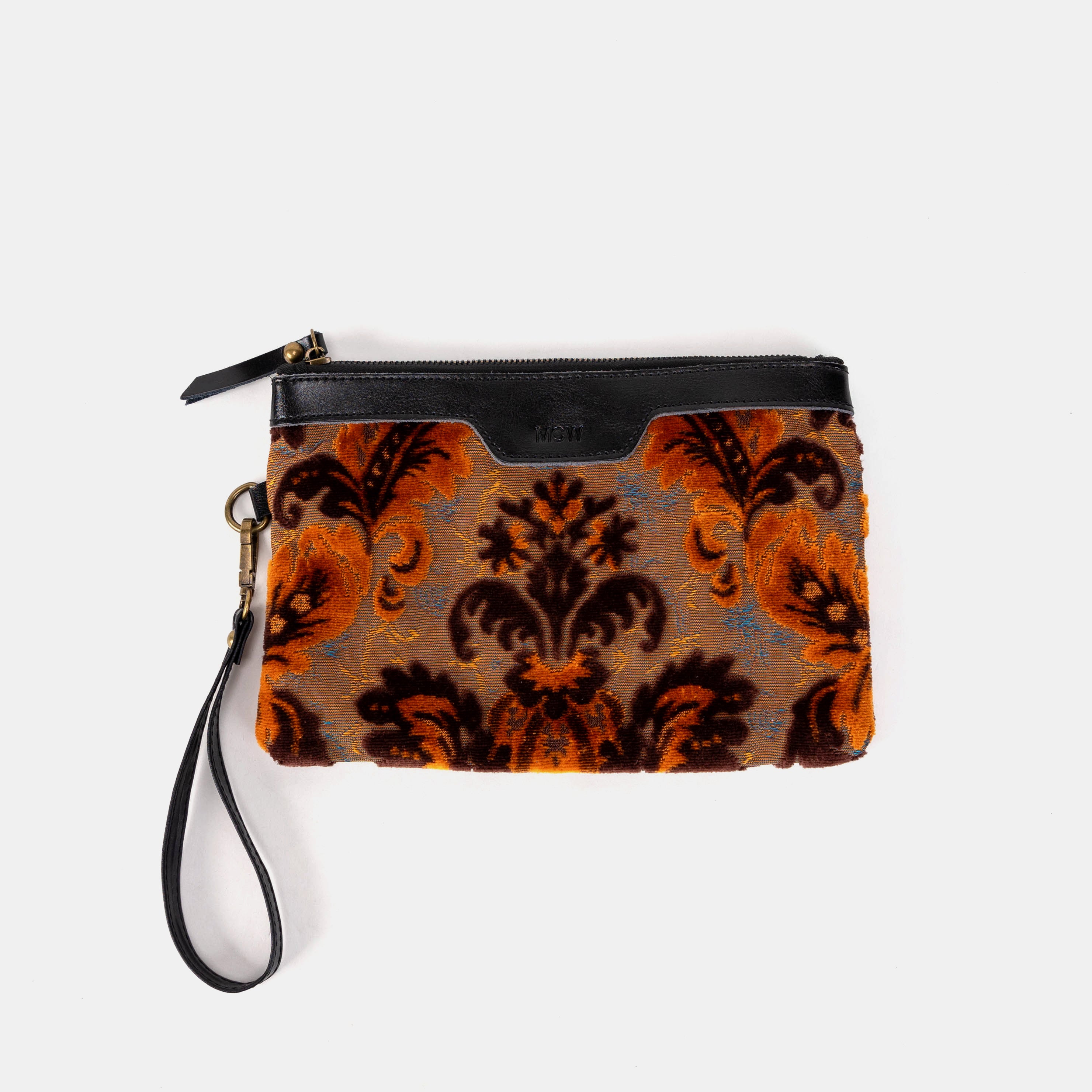 Burnout Velvet Revival Sienna Wristlet Clutch