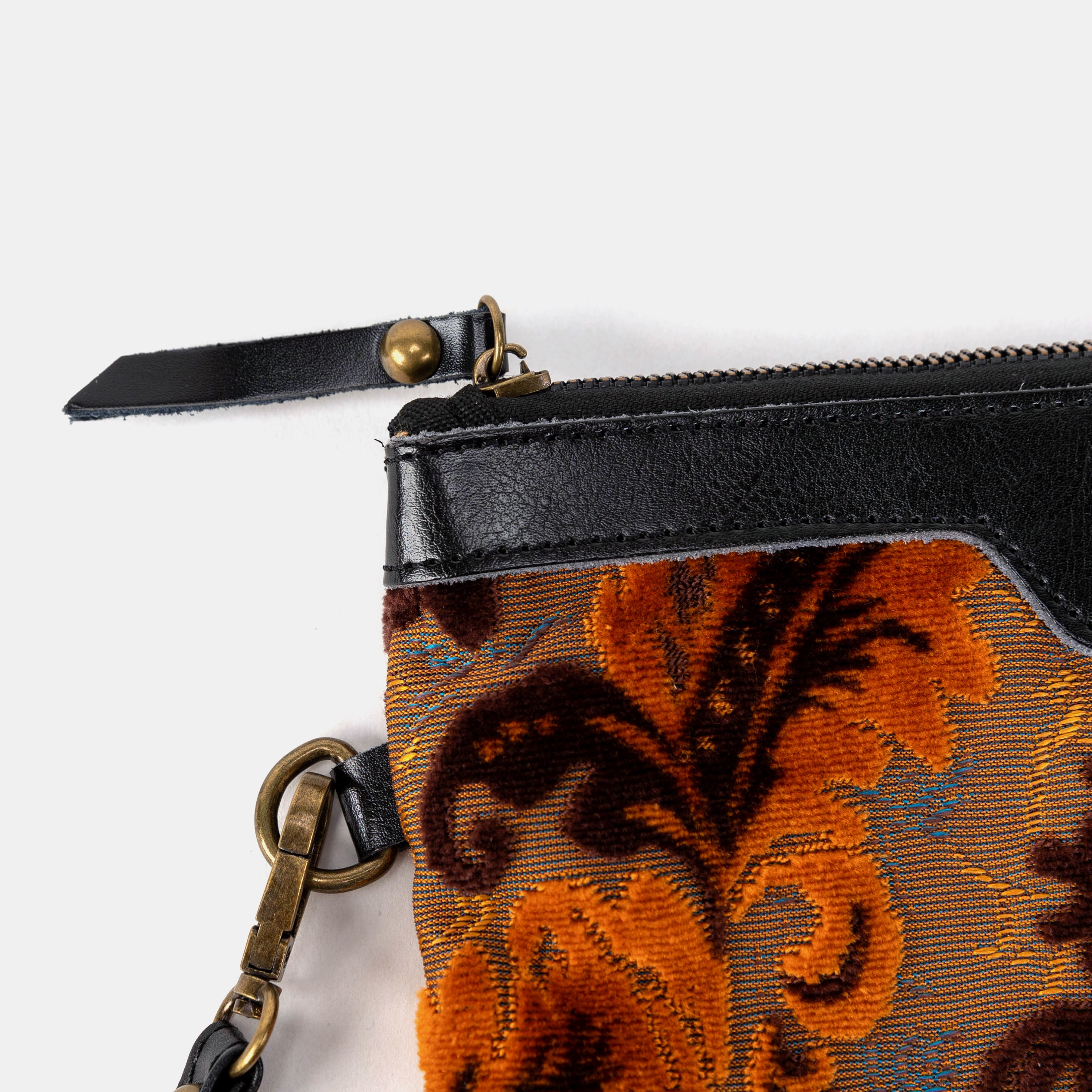 Burnout Velvet Revival Sienna Wristlet Clutch detail