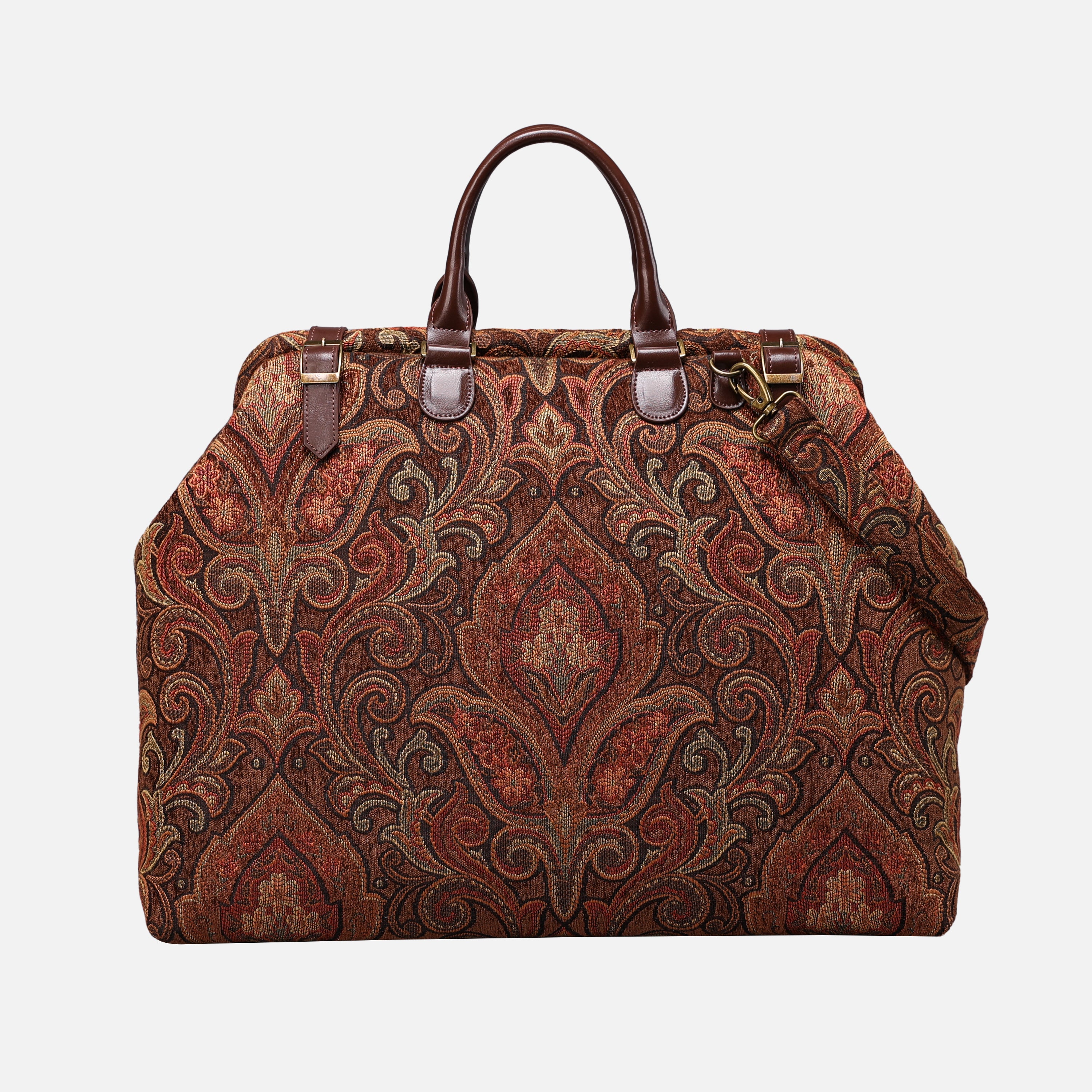 Damask D. Brown Men's Carpetbag carpet bag MCW Handmade-2