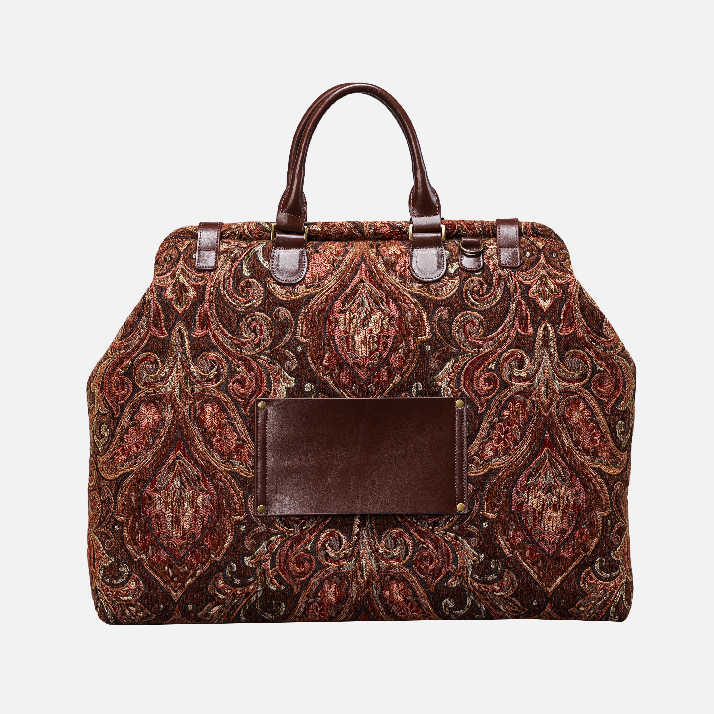 Damask D. Brown Men's Carpetbag carpet bag MCW Handmade-4