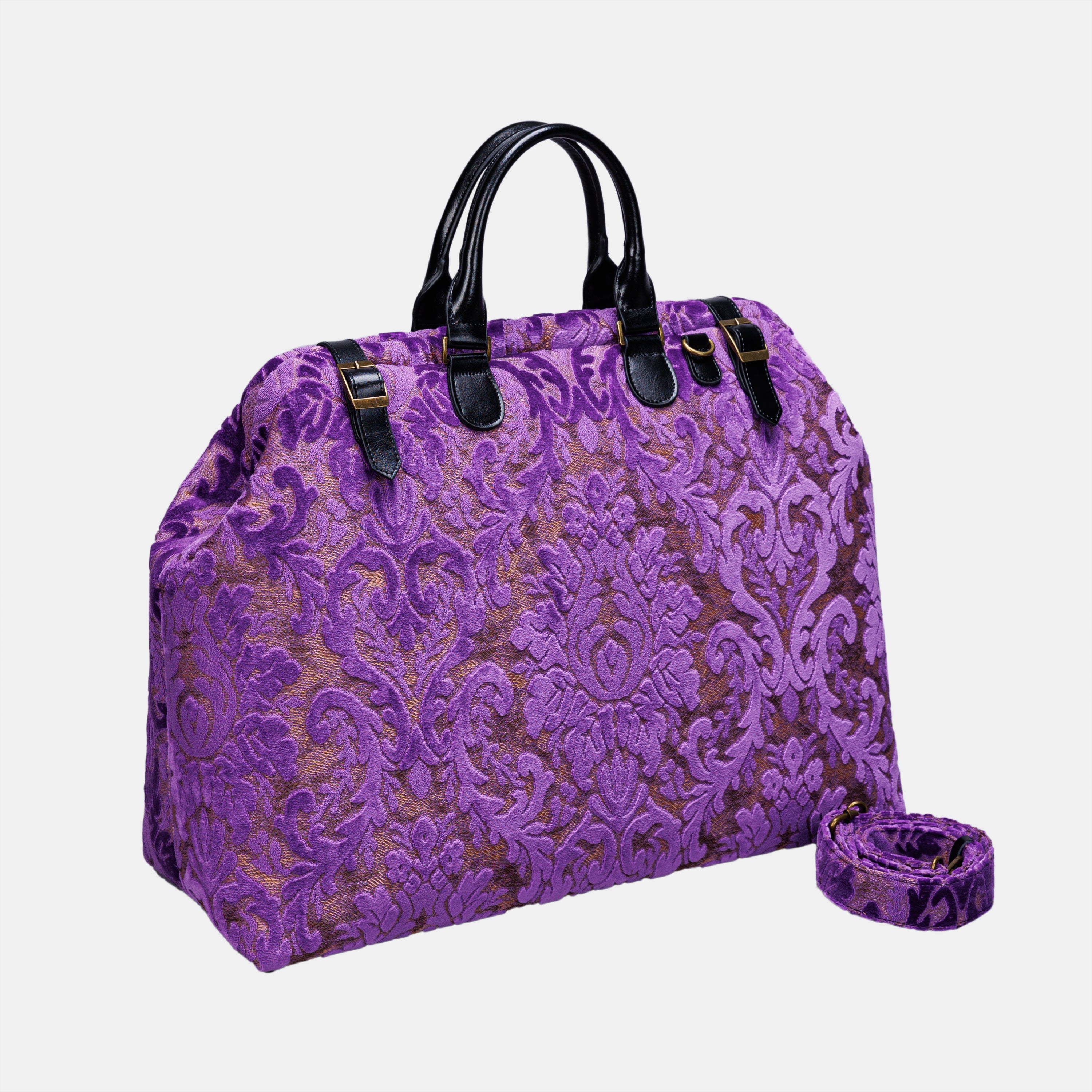 Burnout Velvet Purple Men's Carpetbag carpet bag MCW Handmade