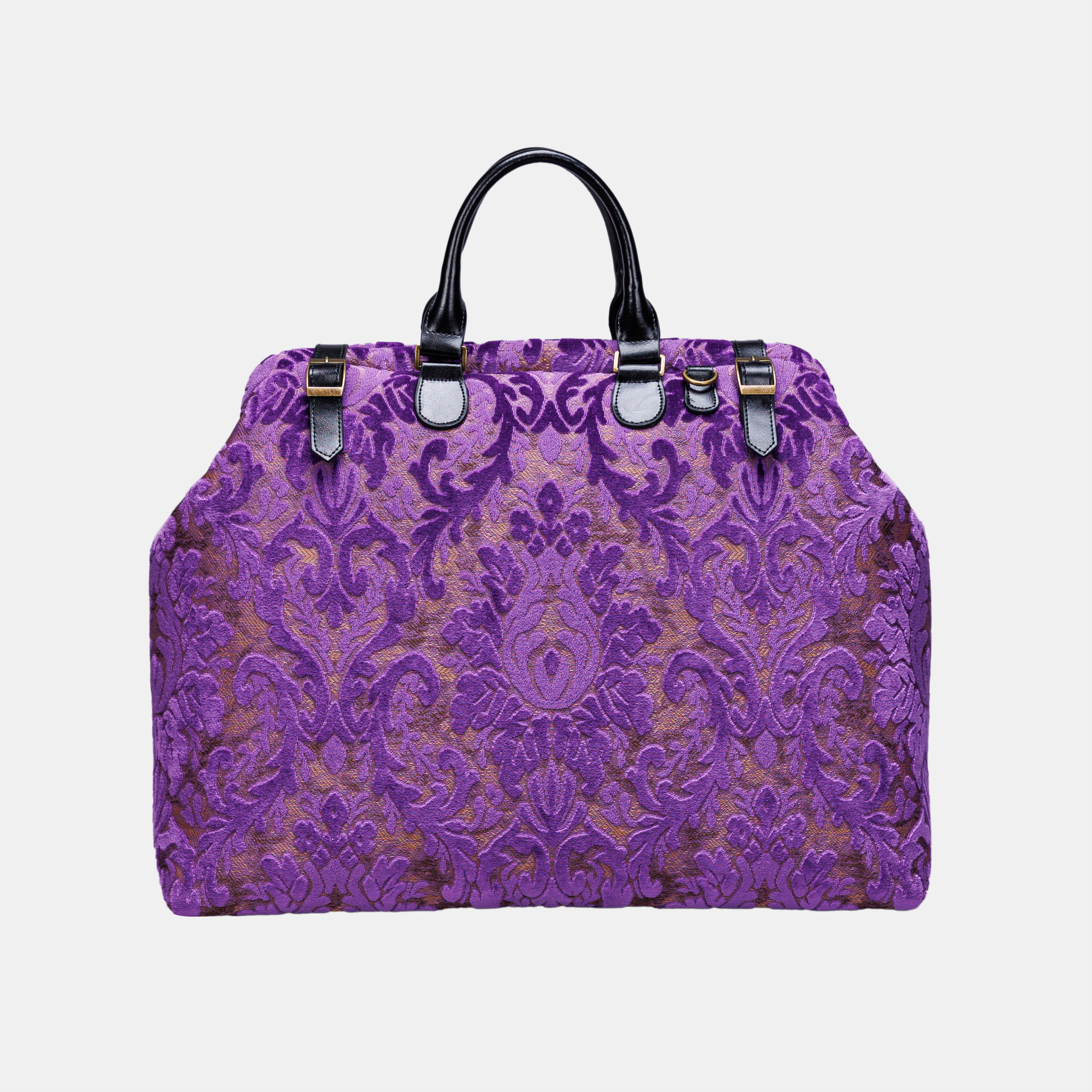 Burnout Velvet Purple Men's Carpetbag carpet bag MCW Handmade-1
