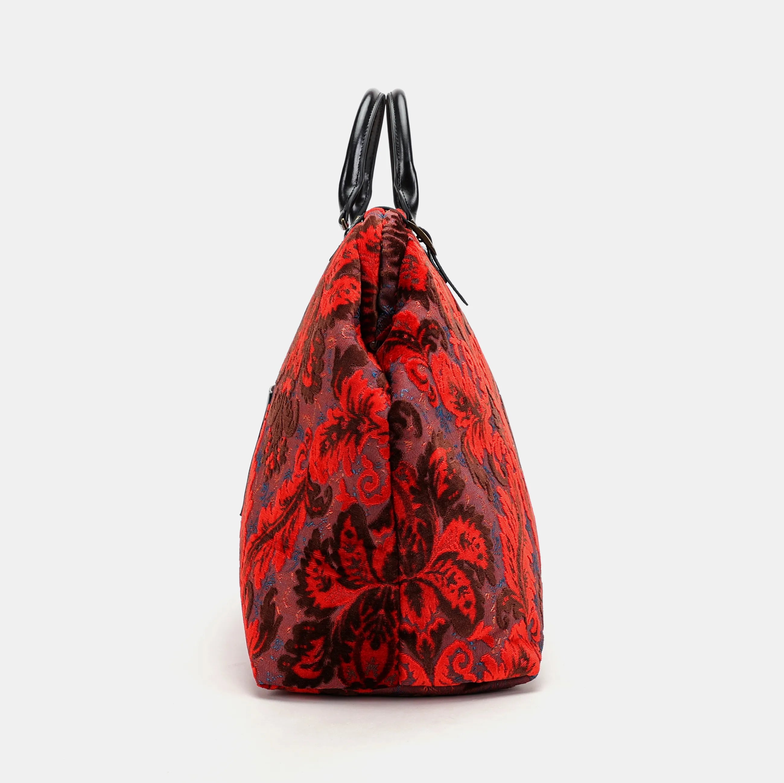 Burnout Velvet Revival Scarlet Men's Carpetbag Carpetbag of America side