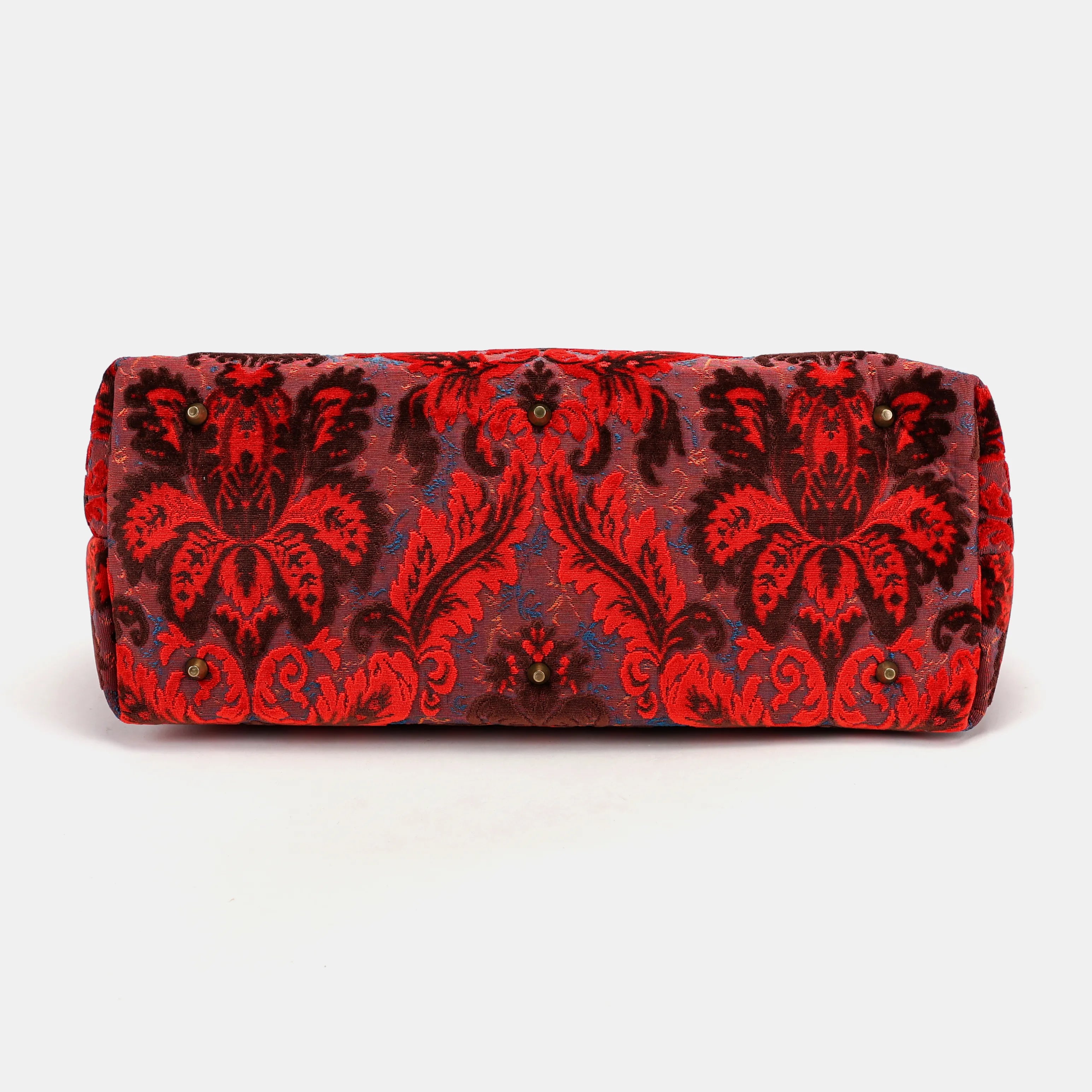 Burnout Velvet Revival Scarlet Men's Carpetbag Carpetbag of America bottom