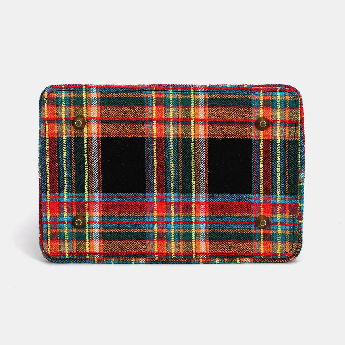 Tartan Stewart Black Cecile Carpet Purse Gladstone Bag of America bottom
