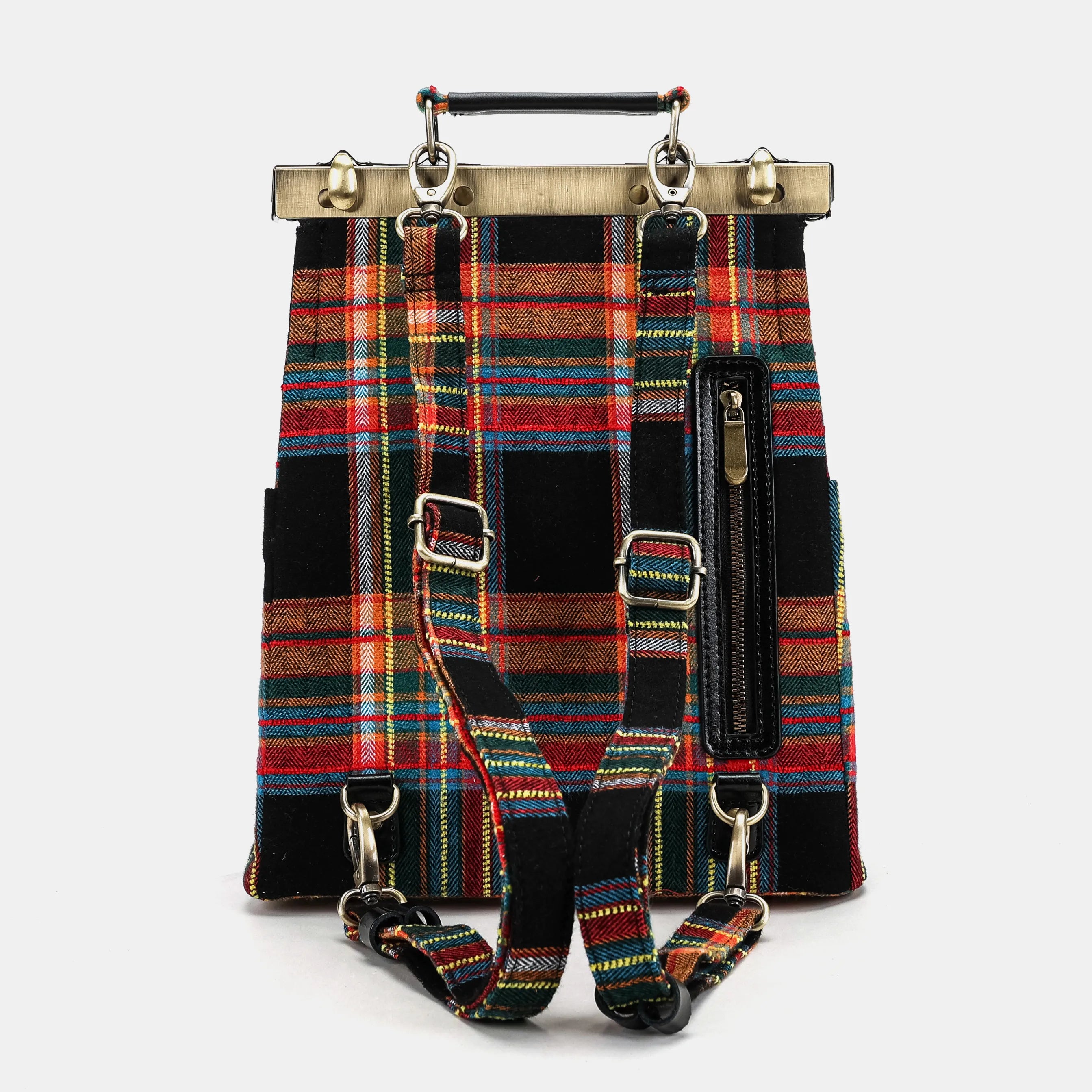 Tartan Stewart Black Helena Carpet Gladstone Backpack of America back