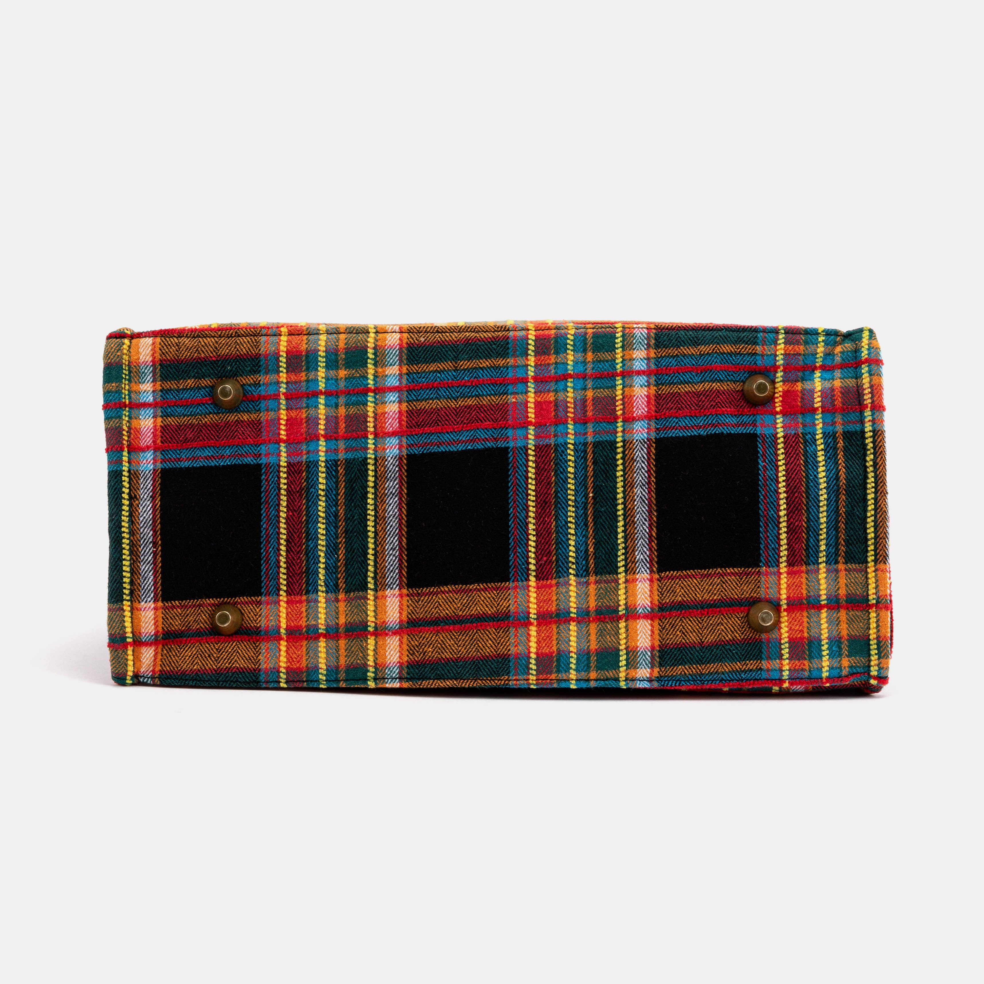 Tartan Stewart Black Laptop Work Tote Carpetbag of America bottom