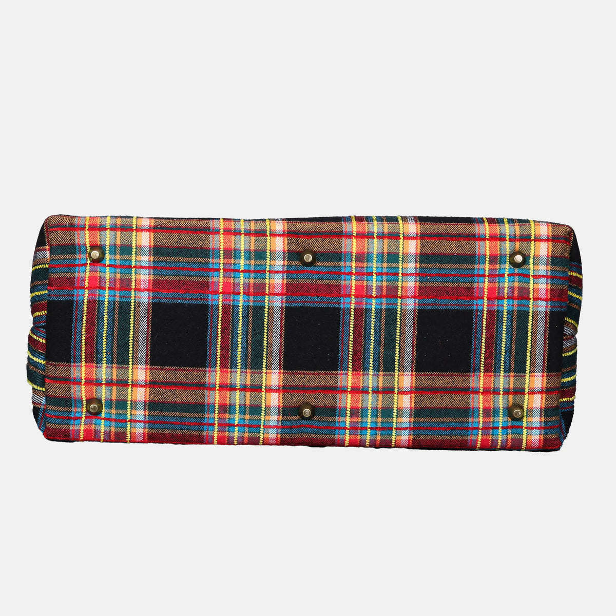 Tartan Stewart Black Mary Poppins Weekender Carpetbag of America bottom