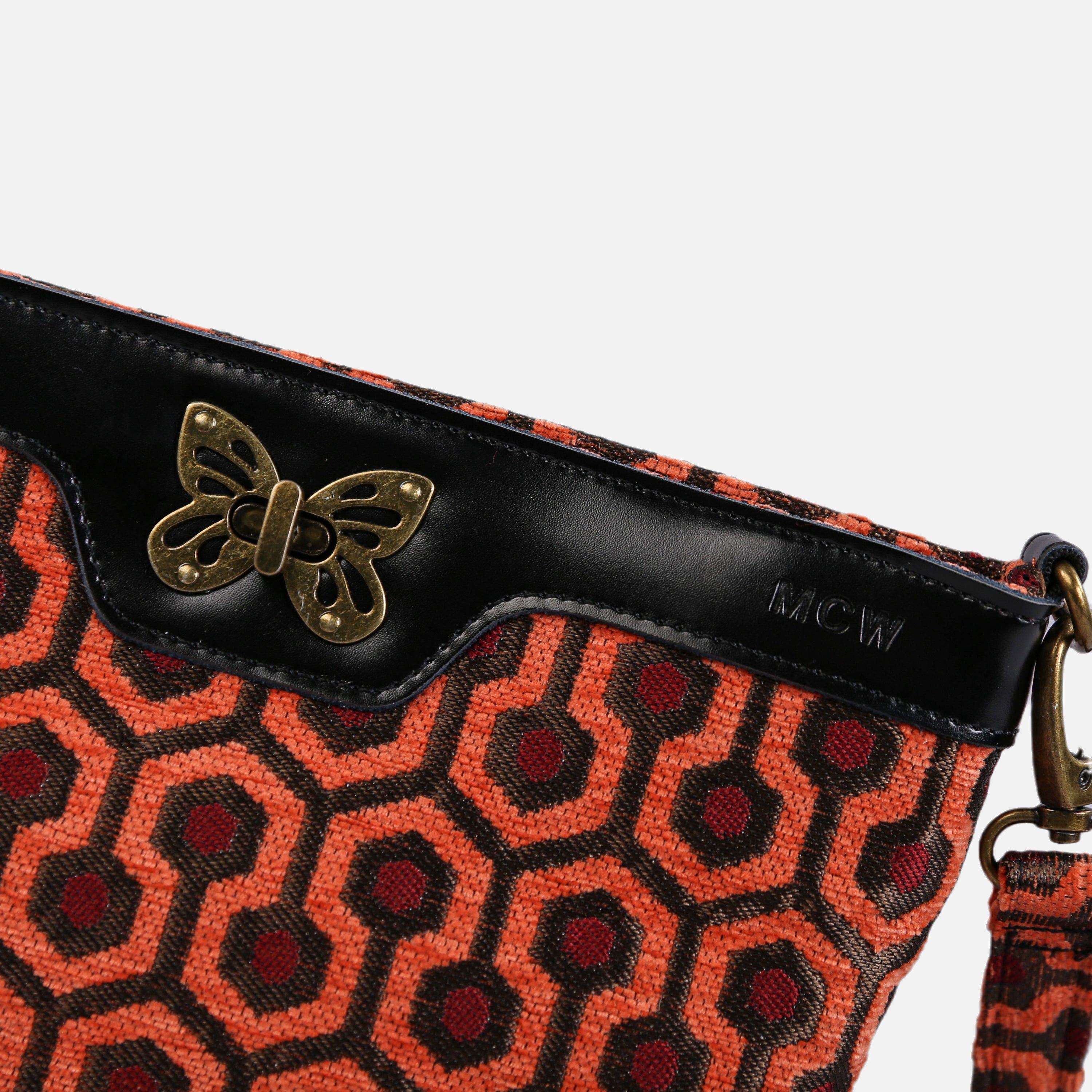 "The Shining" Overlook Hotel Carpet Crossbody Bag carpet bag MCW Handmade of America details