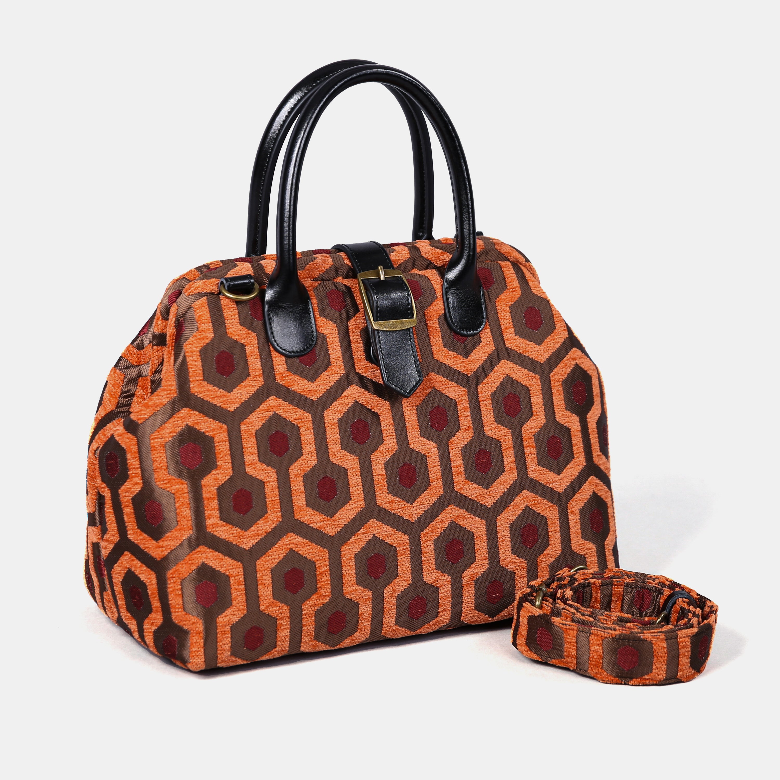 "The Shining" Overlook Hotel Carpet Handbag Purse MCW Handmade of America with strap