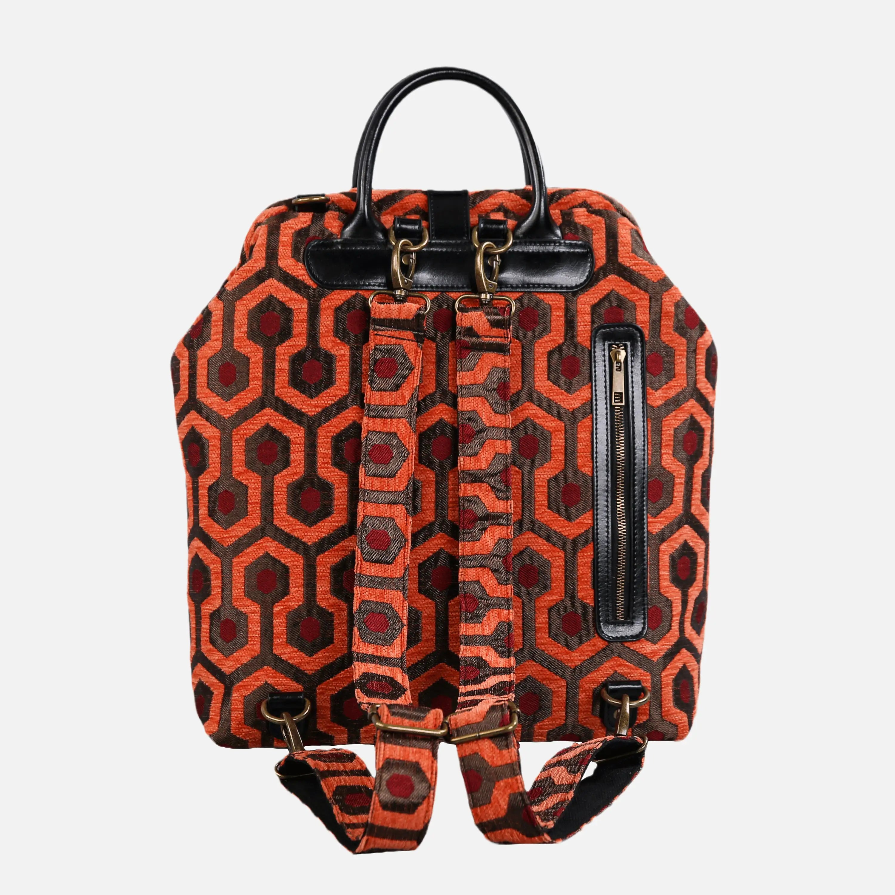 "The Shining" Overlook Hotel Carpet Laptop Backpack of America back